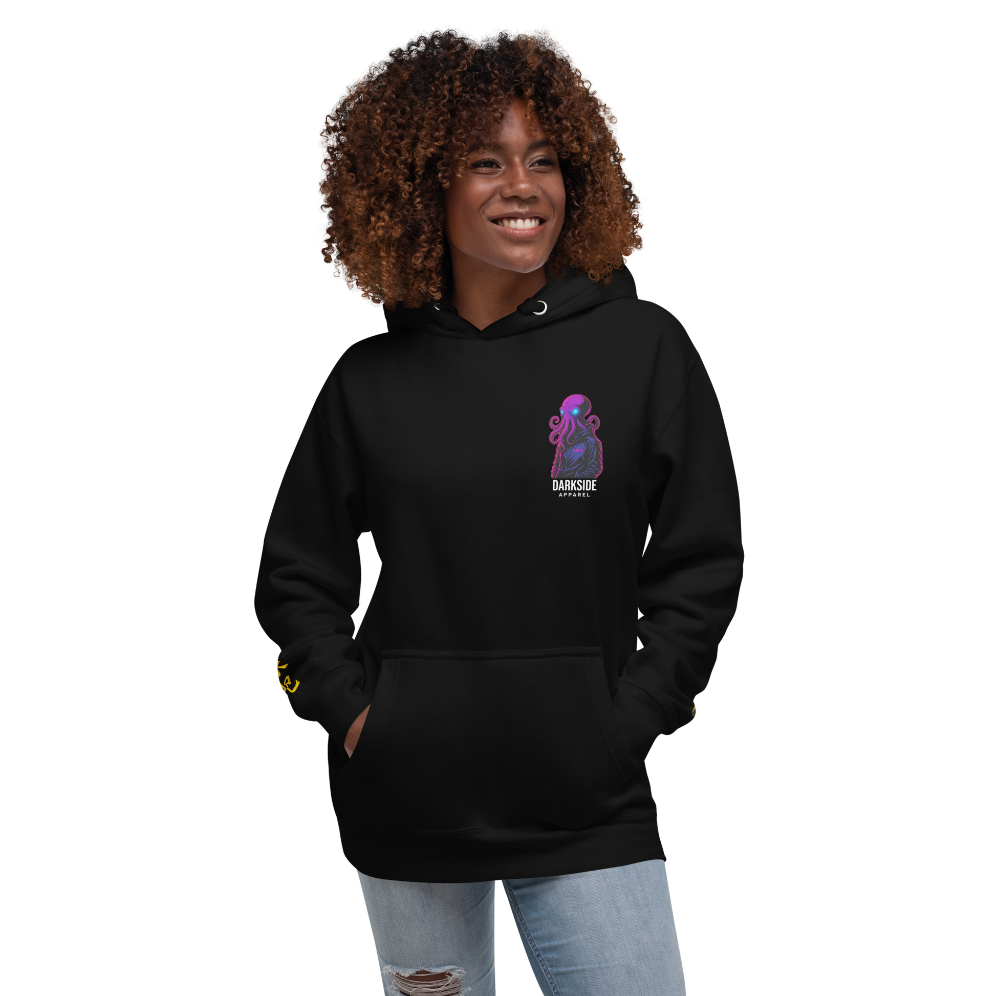 Special Darkside Apparel Hoodie – Neon Octopus Edition