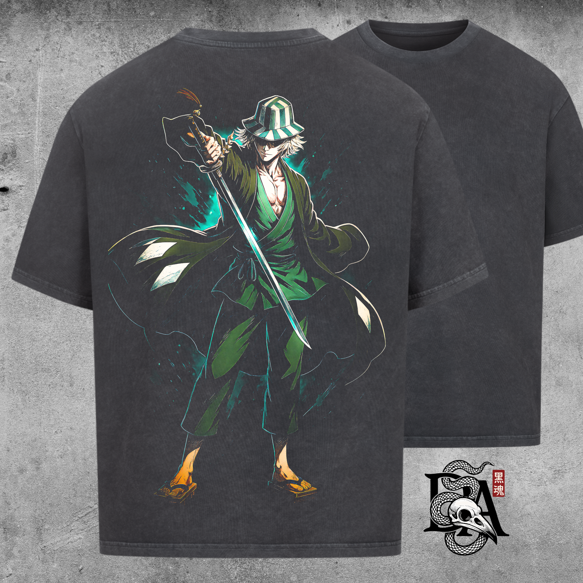 Kisuke Urahara Shadow - Bleach - Oversized Shirt