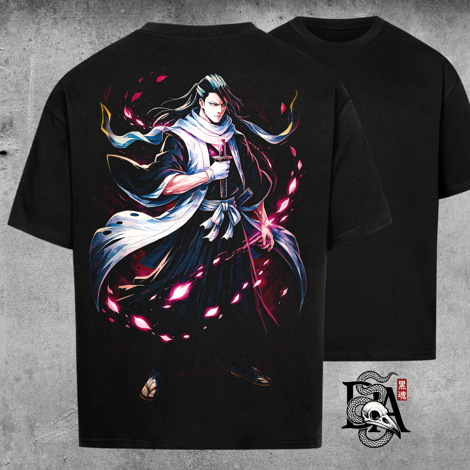 Byakuya Kuchiki Sakura - Bleach -  Oversized Shirt