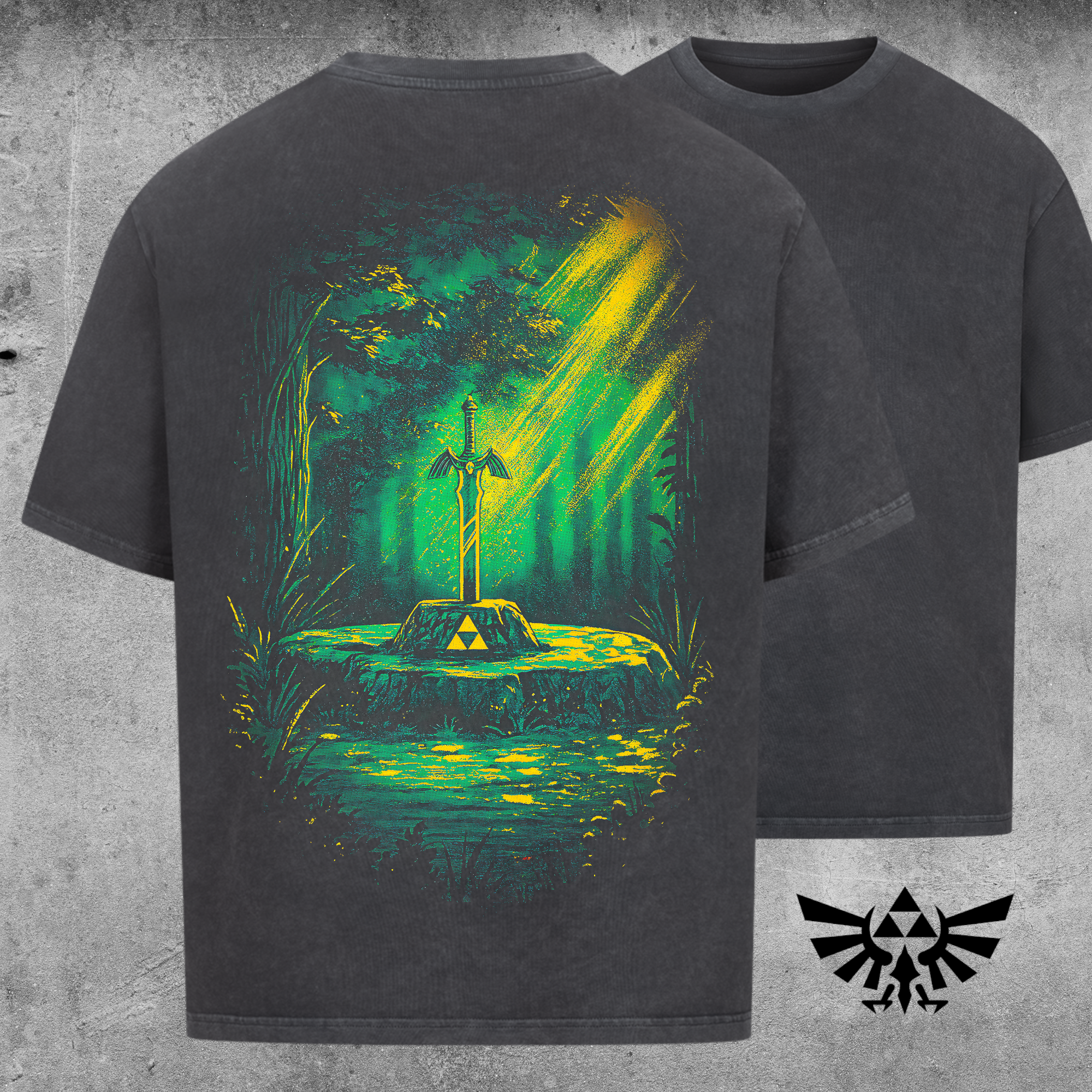 T-shirt oversize La Légende de Zelda : L'Épée de Légende dans la Forêt Perdue