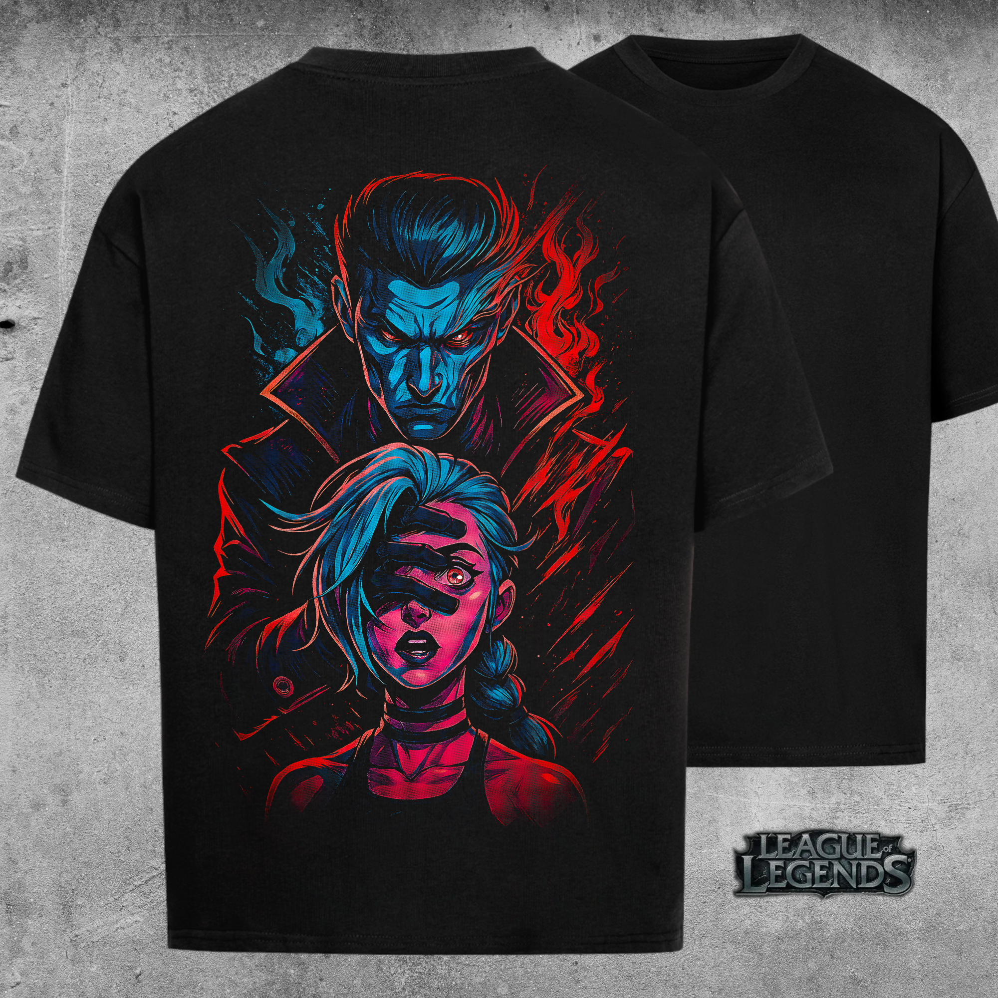 Arcane / League of Legends – Jinx & Silco (Shadow of Zaun) - Oversized Shirt