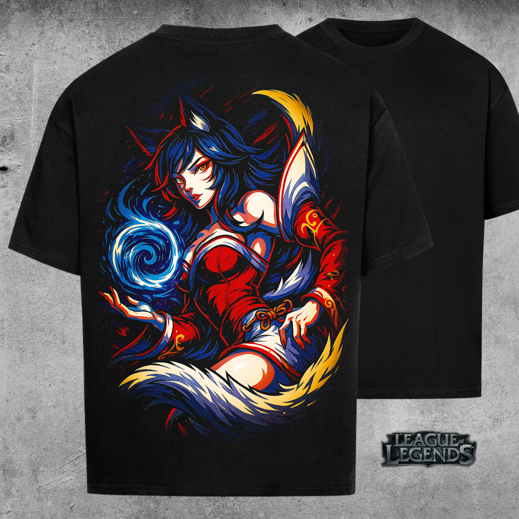 League of Legends – Ahri (Foxfire Enchantment Style) - Oversized Shirt