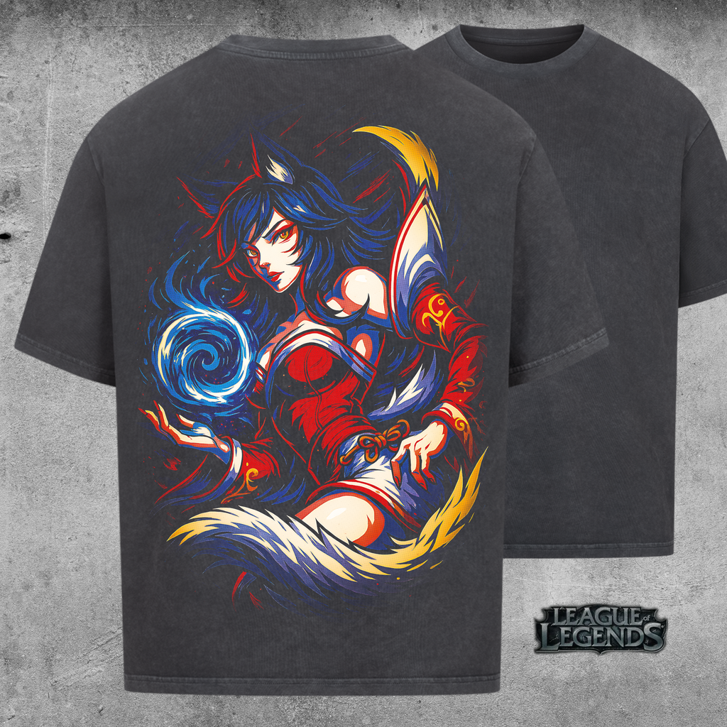 League of Legends – Ahri (Foxfire Enchantment Style) - Oversized Shirt