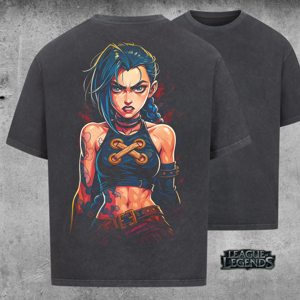 League of Legends – Jinx (Arcane / LoL Style) - Oversized Shirt