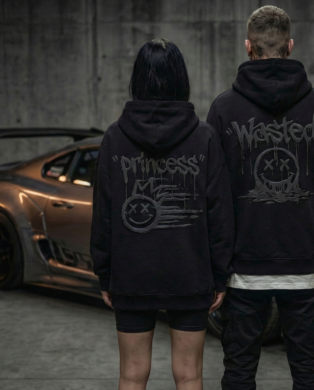 The "No Passenger Princess" Heavyweight Hoodie – Darkside Black & Vintage Cream Edition