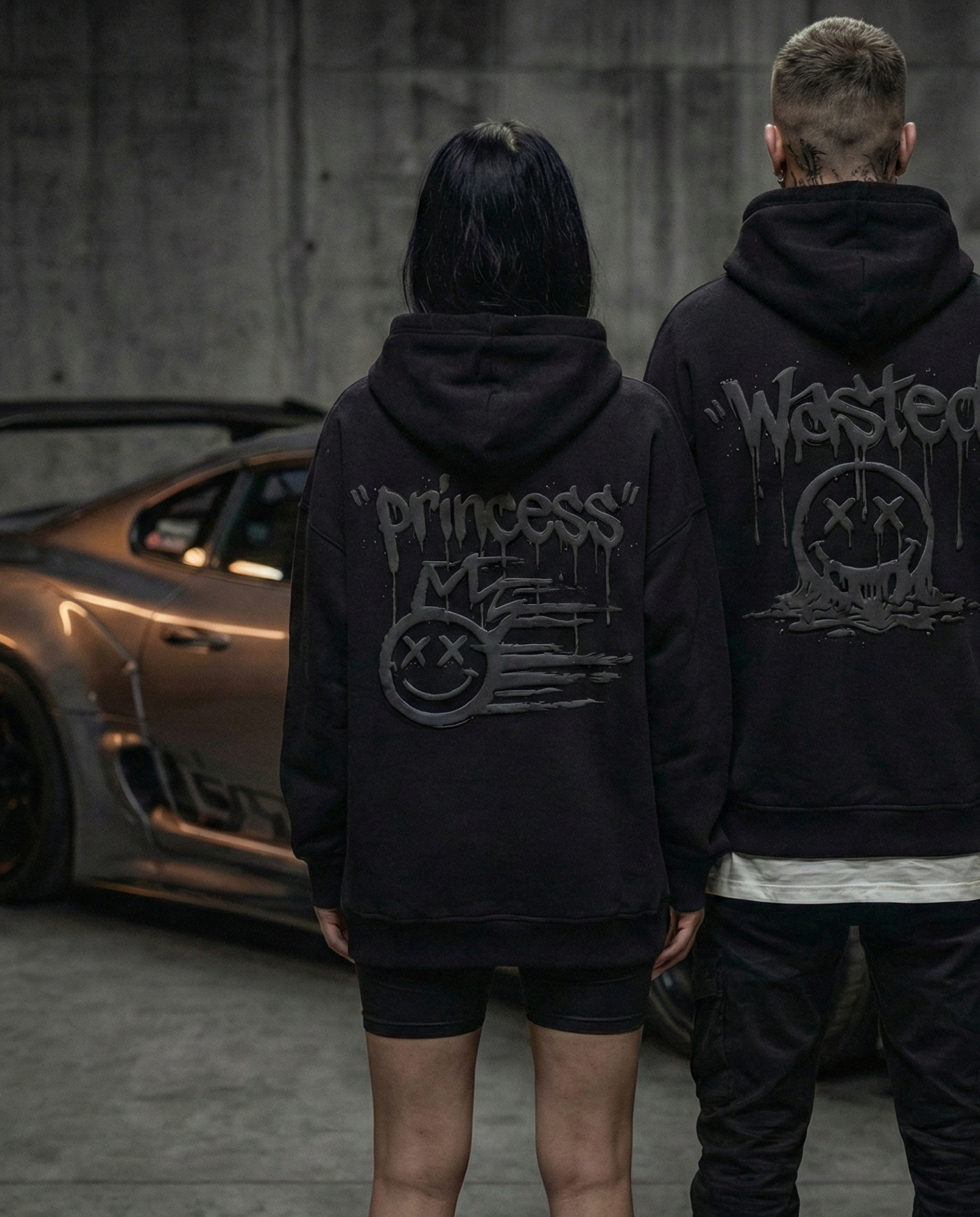 The "No Passenger Princess" Heavyweight Hoodie – Darkside Black & Vintage Cream Edition