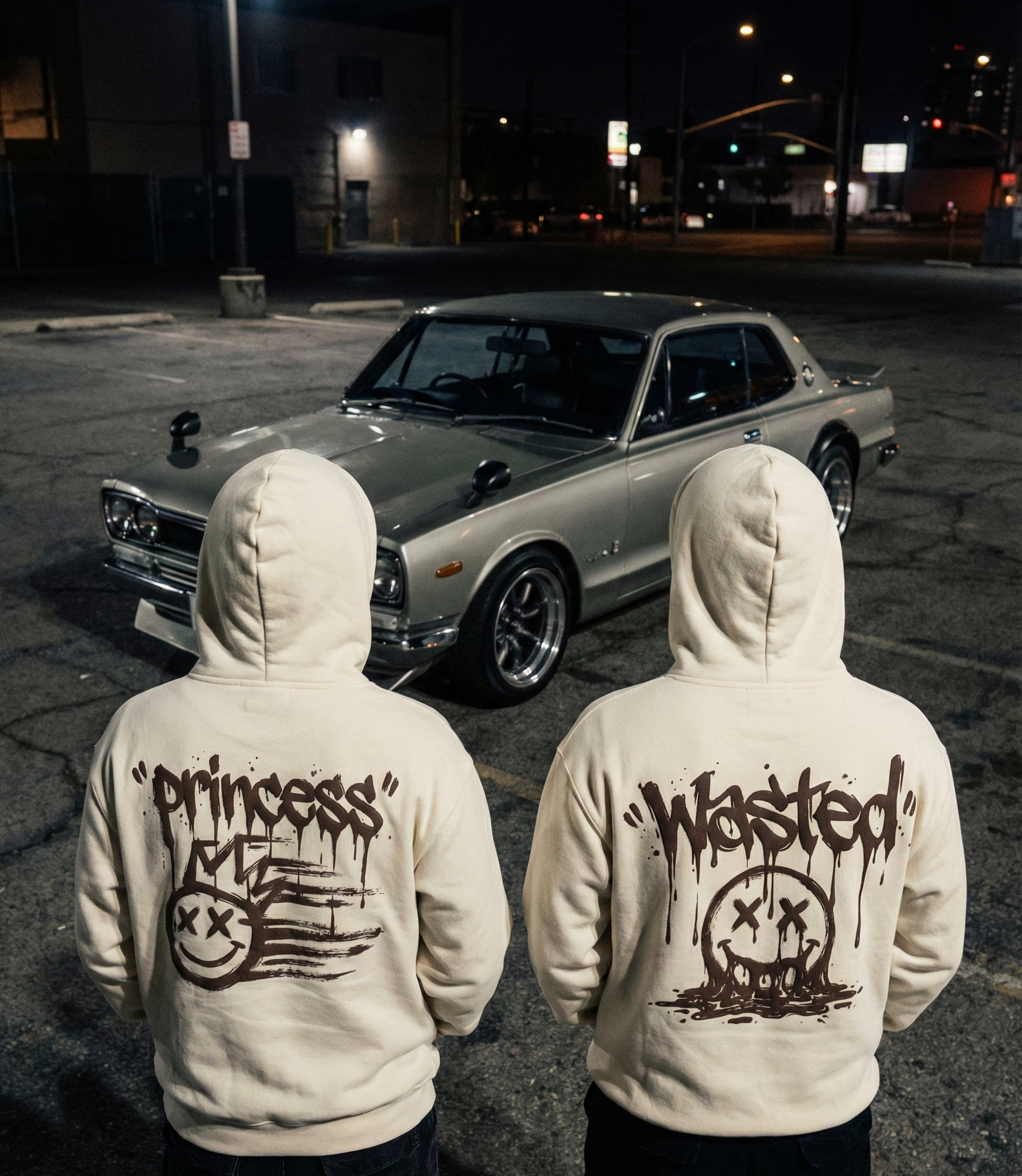 The "No Passenger Princess" Heavyweight Hoodie – Darkside Black & Vintage Cream Edition