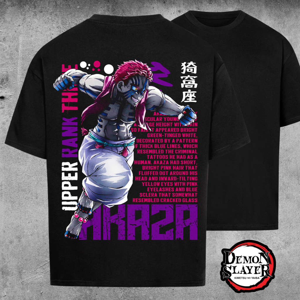 Akaza Upper Rank Demon Edition - Oversized Shirt
