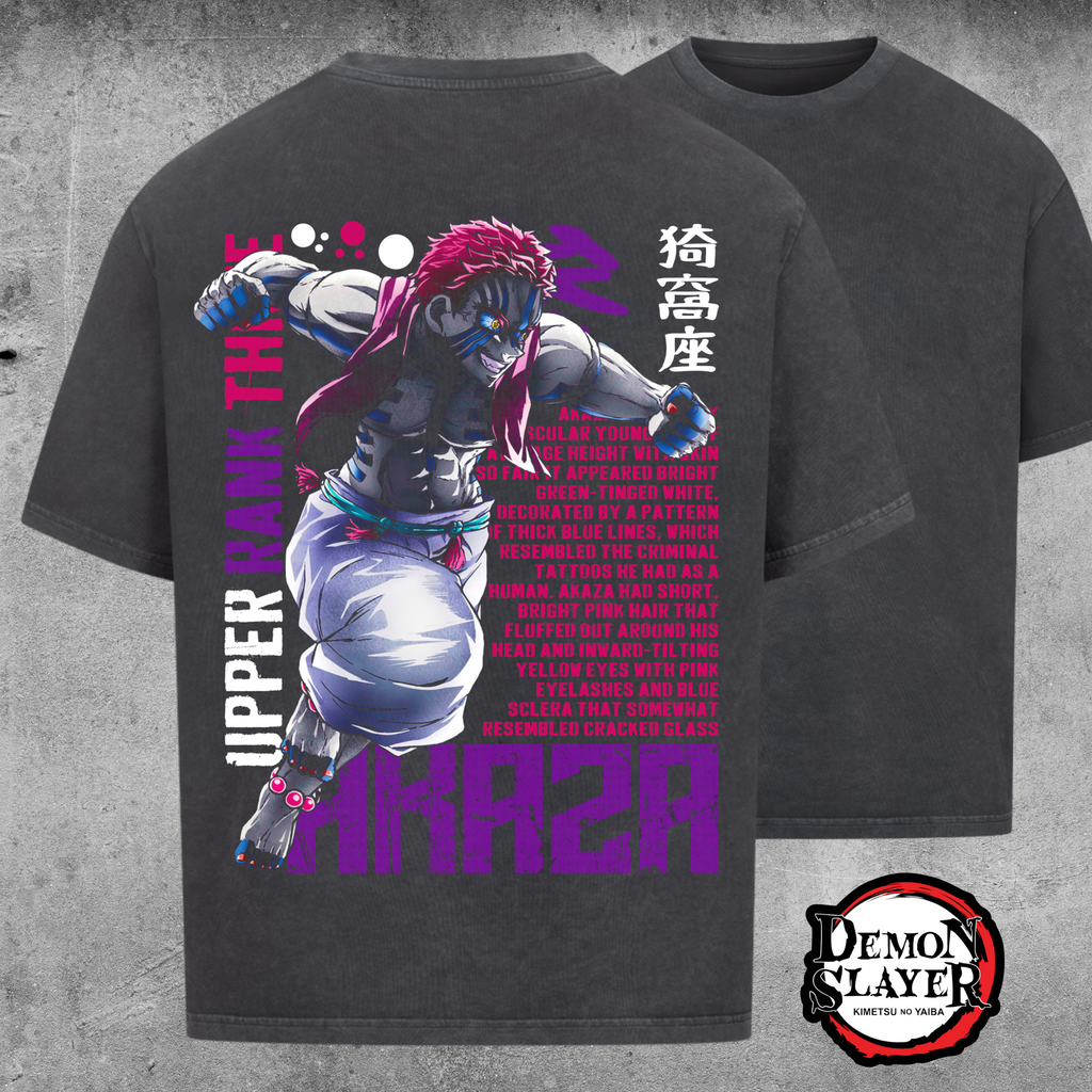 Akaza Upper Rank Demon Edition - Oversized Shirt