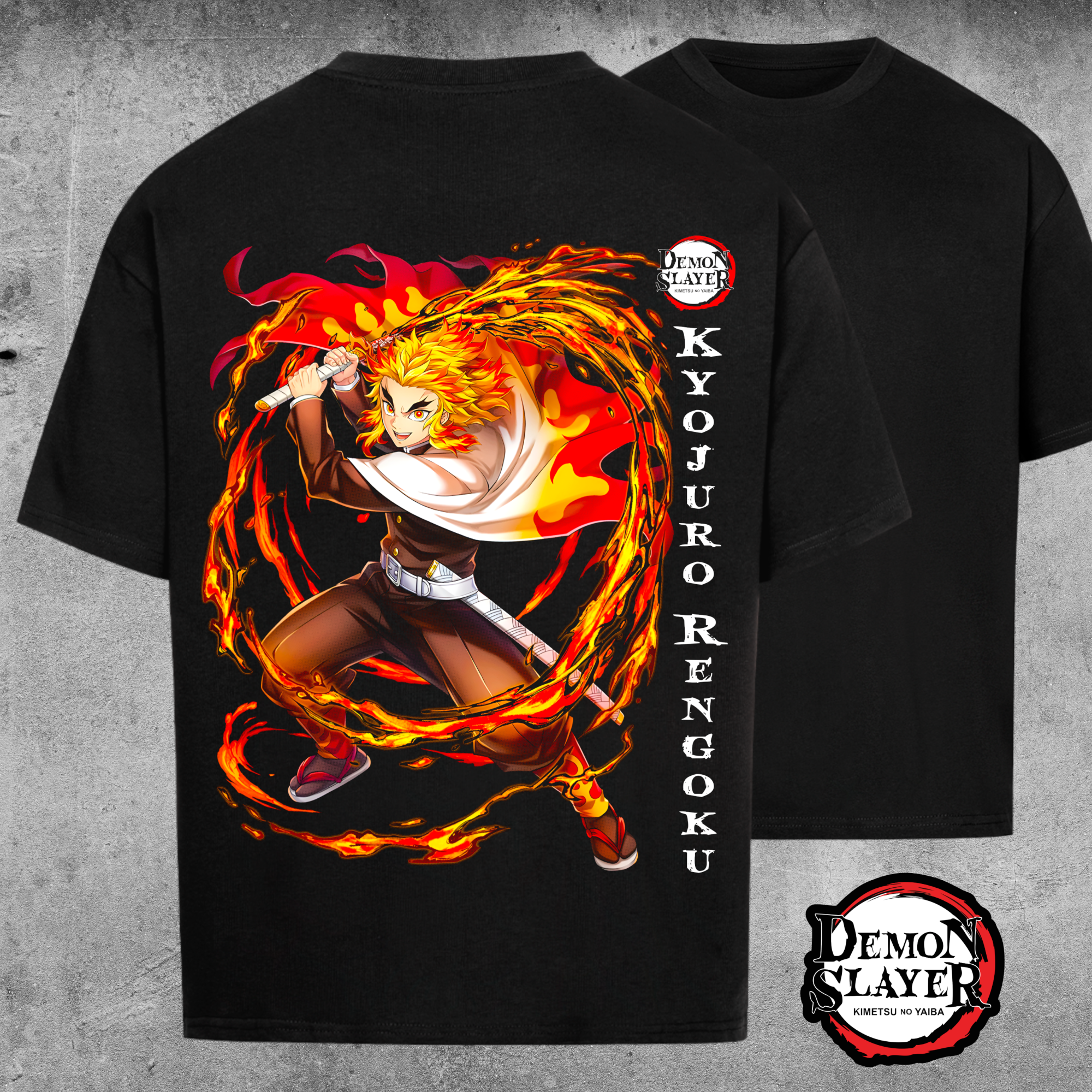 Kyojuro Rengoku Flame Hashira Edition - Oversized Shirt