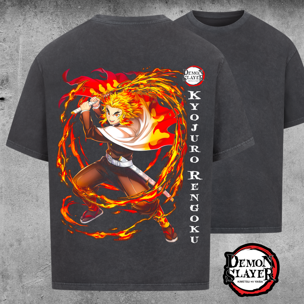 Kyojuro Rengoku Flame Hashira Edition - Oversized Shirt