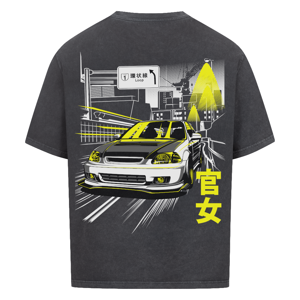 Civic Type R EK9 – Tokyo Loop Street - Oversized Shirt