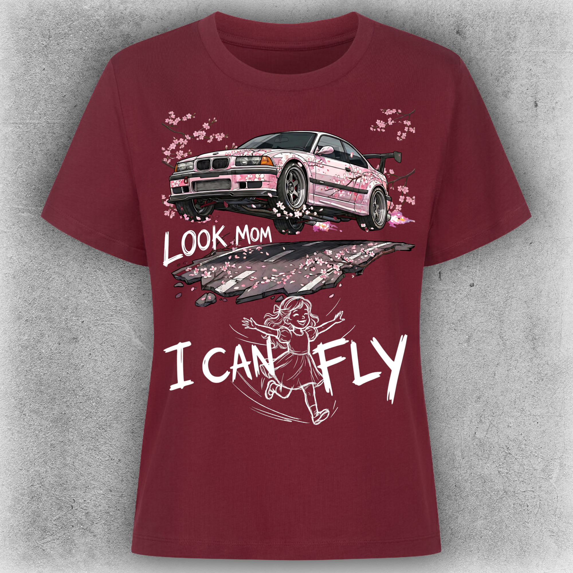 Look Mom I Can Fly“ - Damen T-Shirt