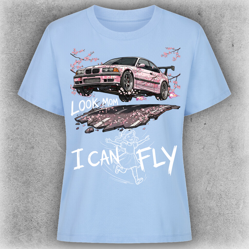 Look Mom I Can Fly“ - Damen T-Shirt