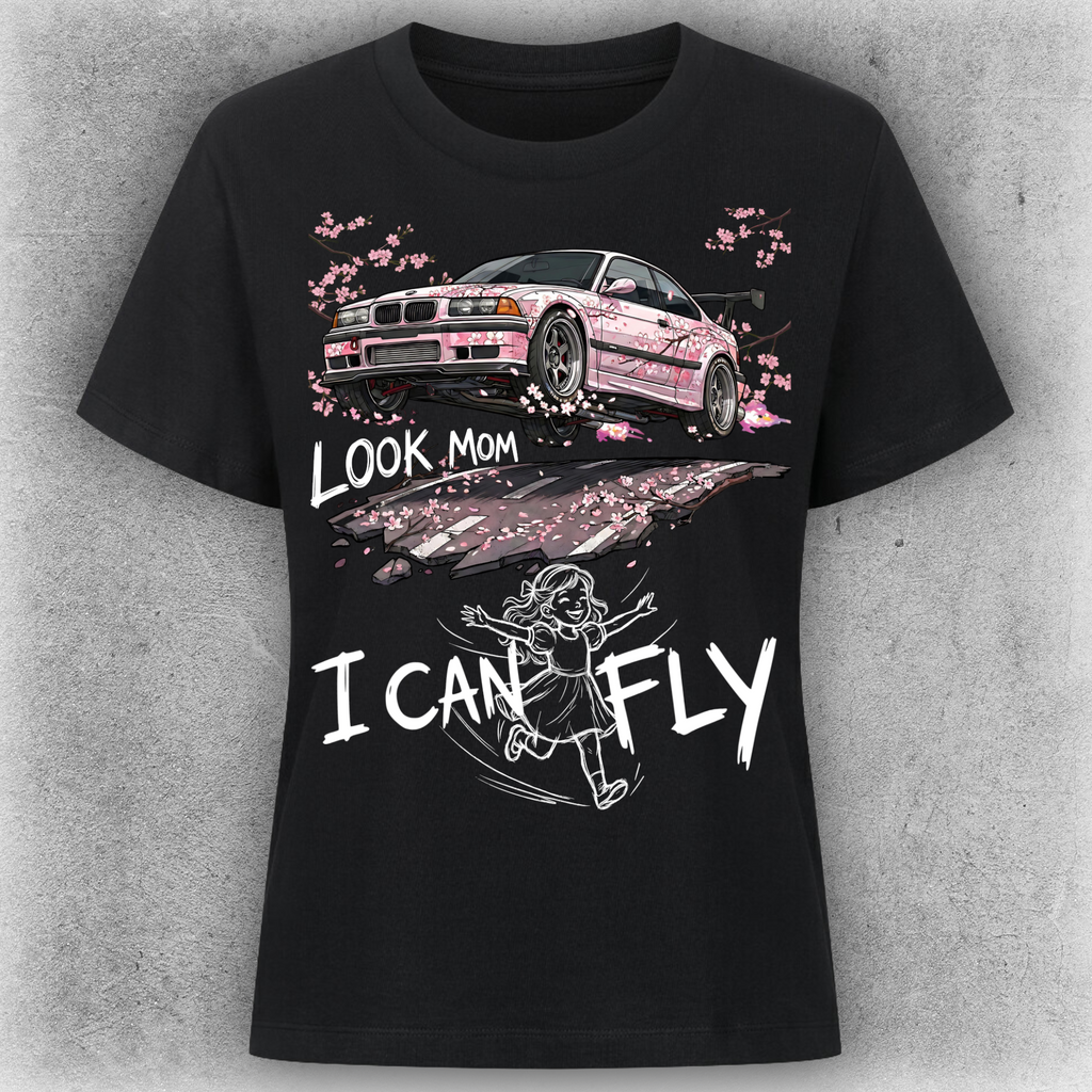 Look Mom I Can Fly“ - Damen T-Shirt