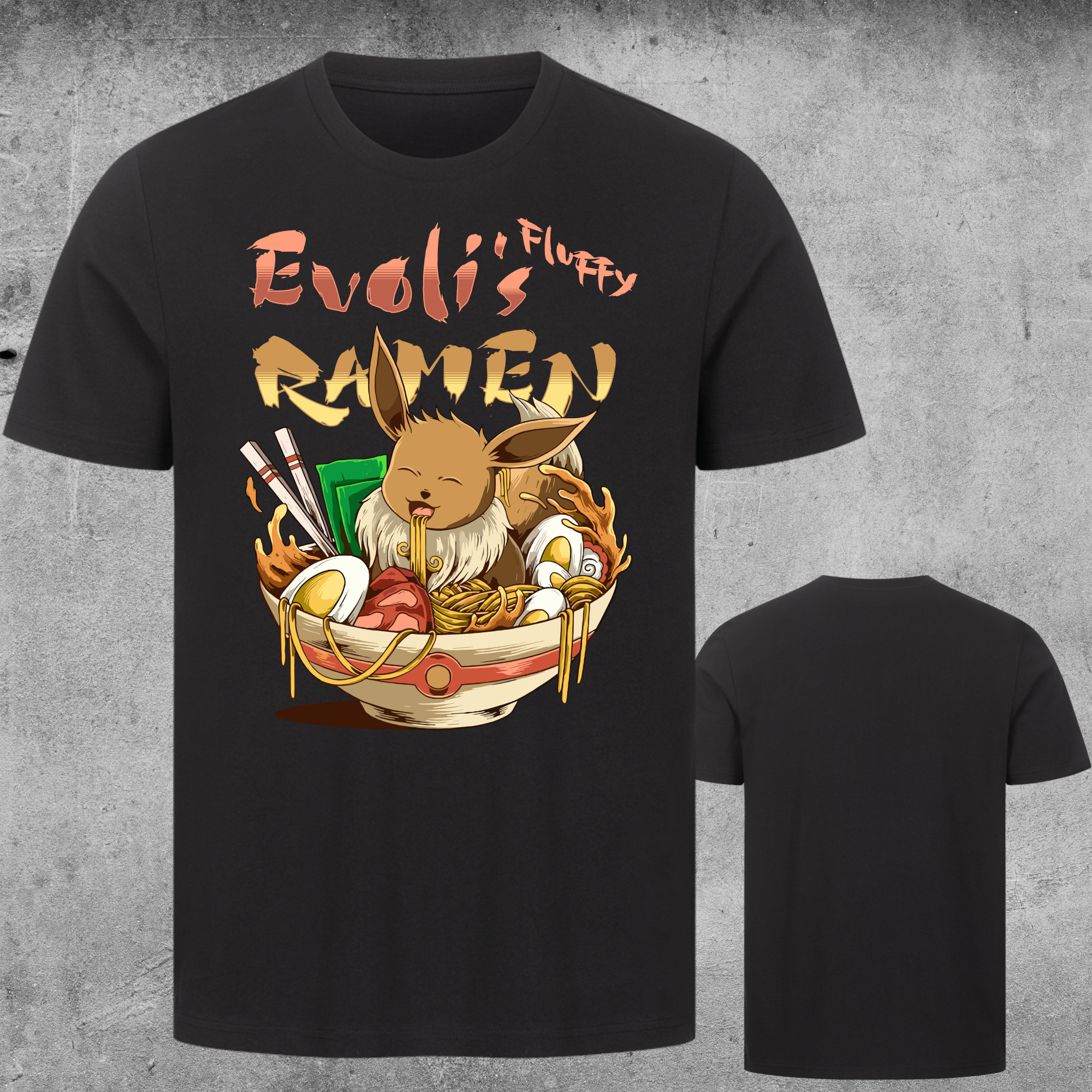 Evoli's Fluffy Ramen – Fan-Design T-Shirt