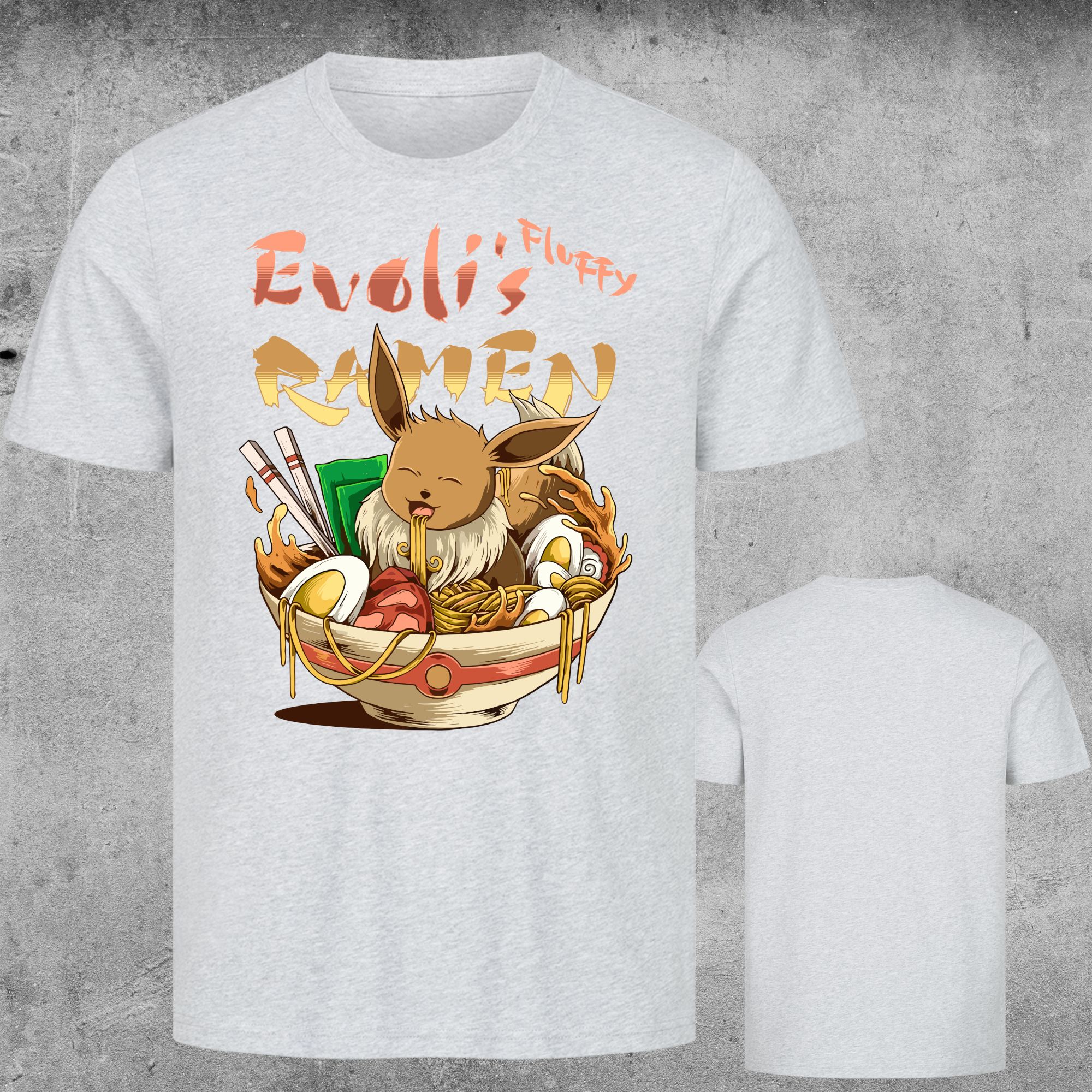 Evoli's Fluffy Ramen – Fan-Design T-Shirt