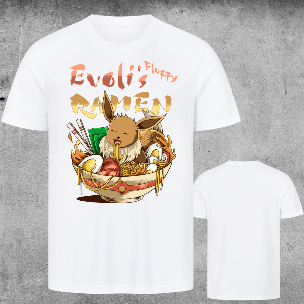Evoli's Fluffy Ramen – Fan-Design T-Shirt