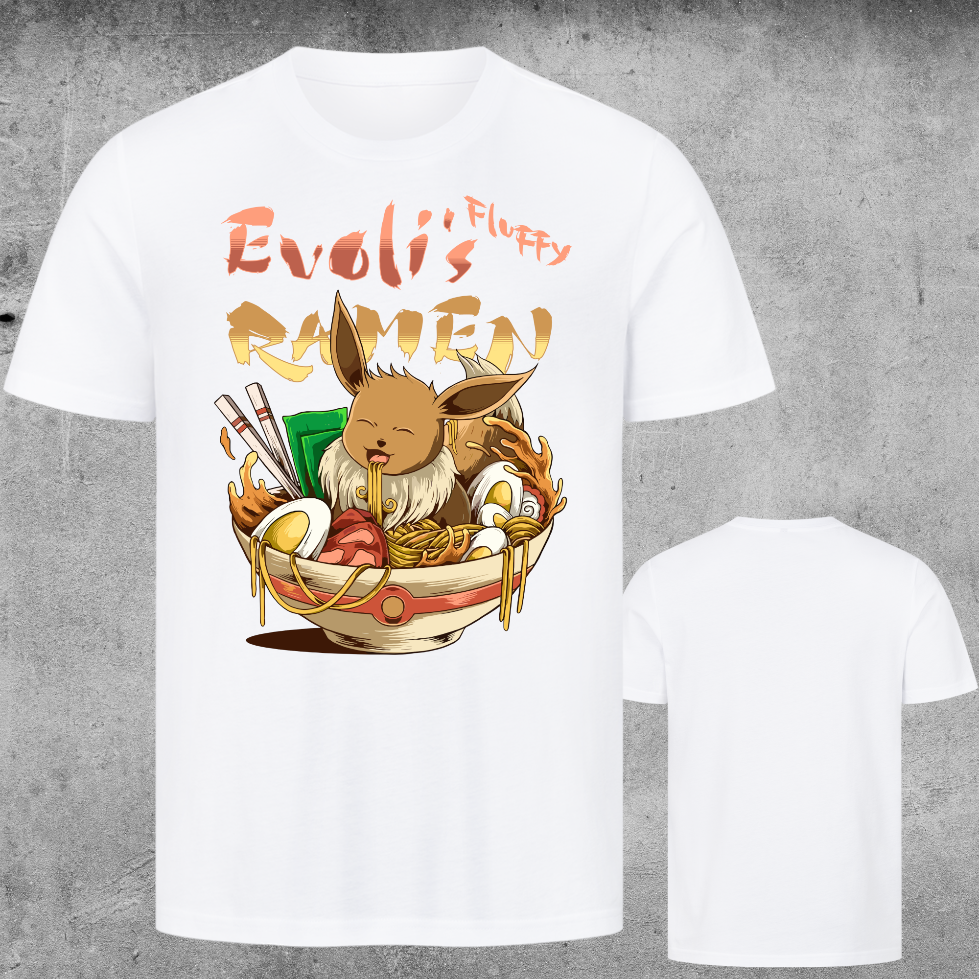 Evoli's Fluffy Ramen – Fan-Design T-Shirt