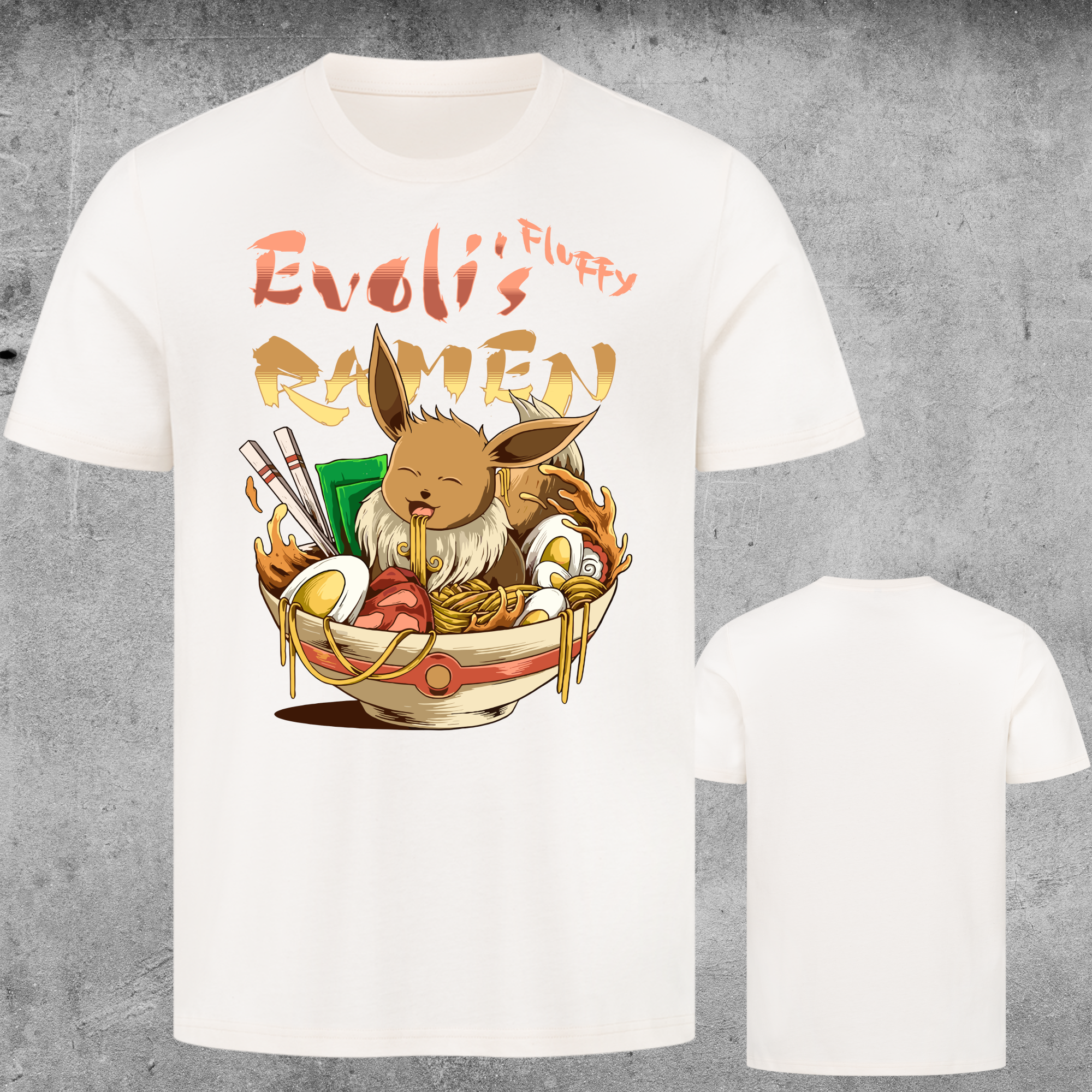 Evoli's Fluffy Ramen – Fan-Design T-Shirt
