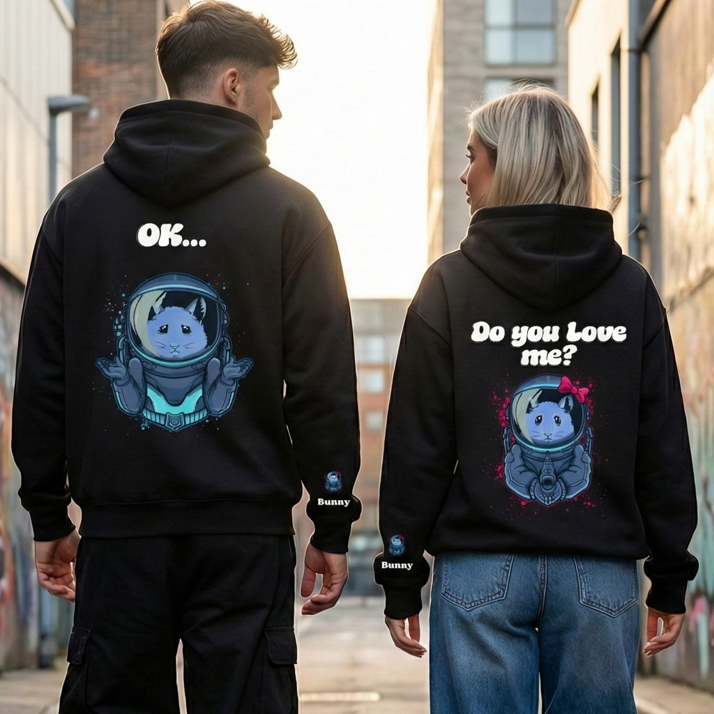 M'aimes-tu ? - Sweat à capuche partenaire