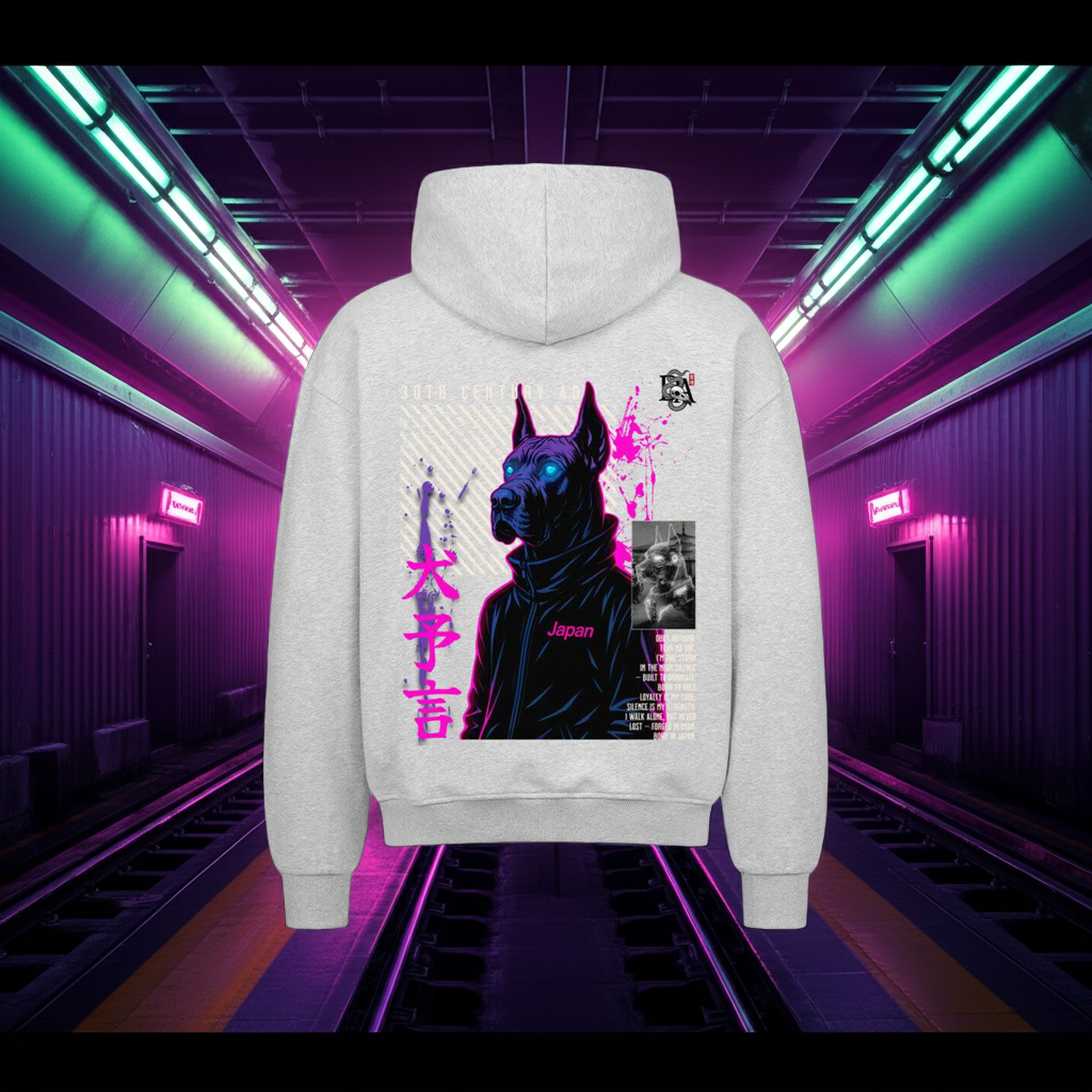Heavy Zip Hoodie - 30th Century A.D. – THE DOGS PROPHECY (430 GSM)