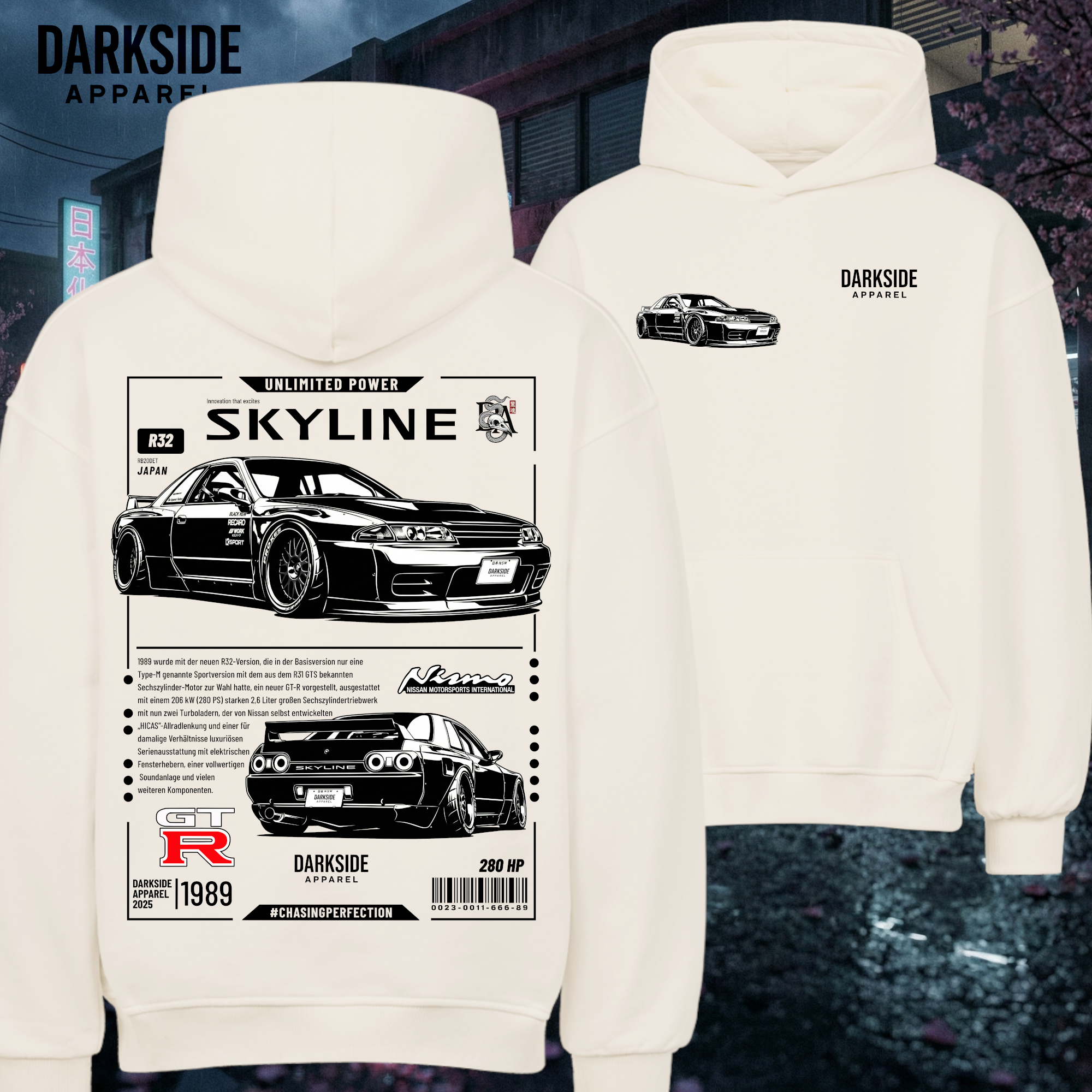 Skyline R32 Edition - Premium Oversized Hoodie