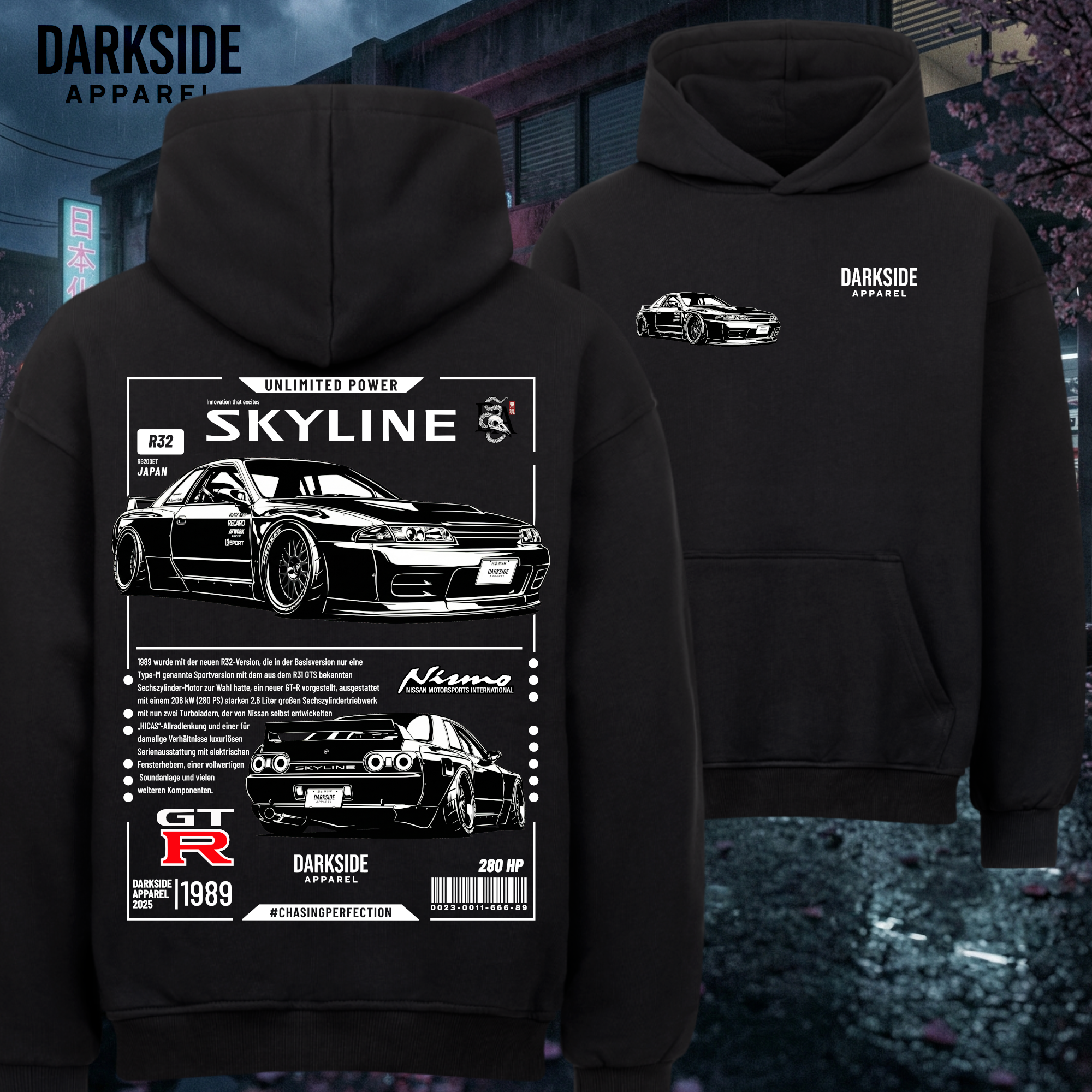 Skyline R32 Edition - Premium Oversized Hoodie