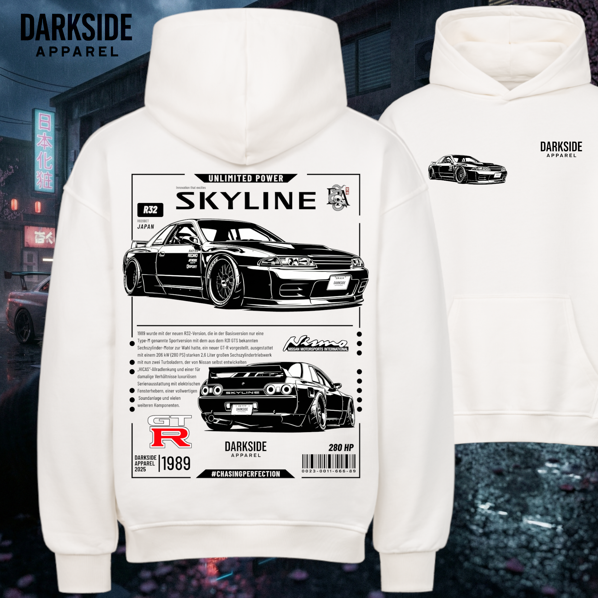 Skyline R32 Edition - Premium Oversized Hoodie