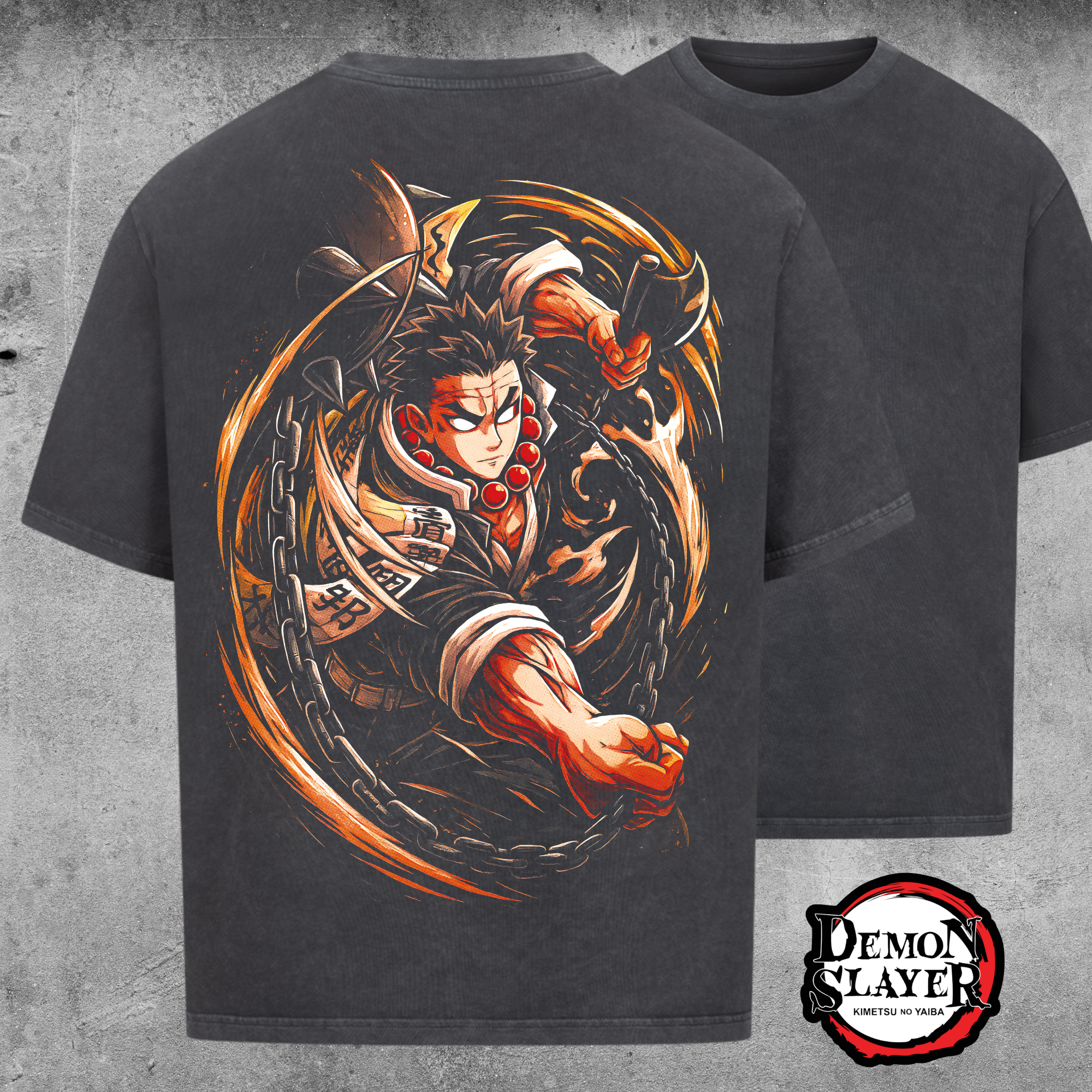 Gyomei Himejima Stone Breathing Edition - Oversized Shirt