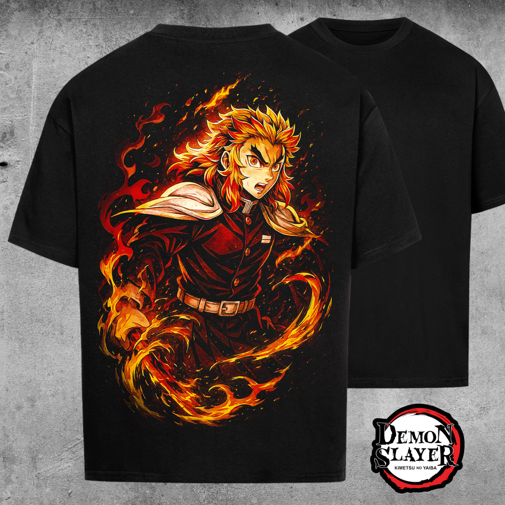 Kyojuro Rengoku Flame Edition - Oversized Shirt