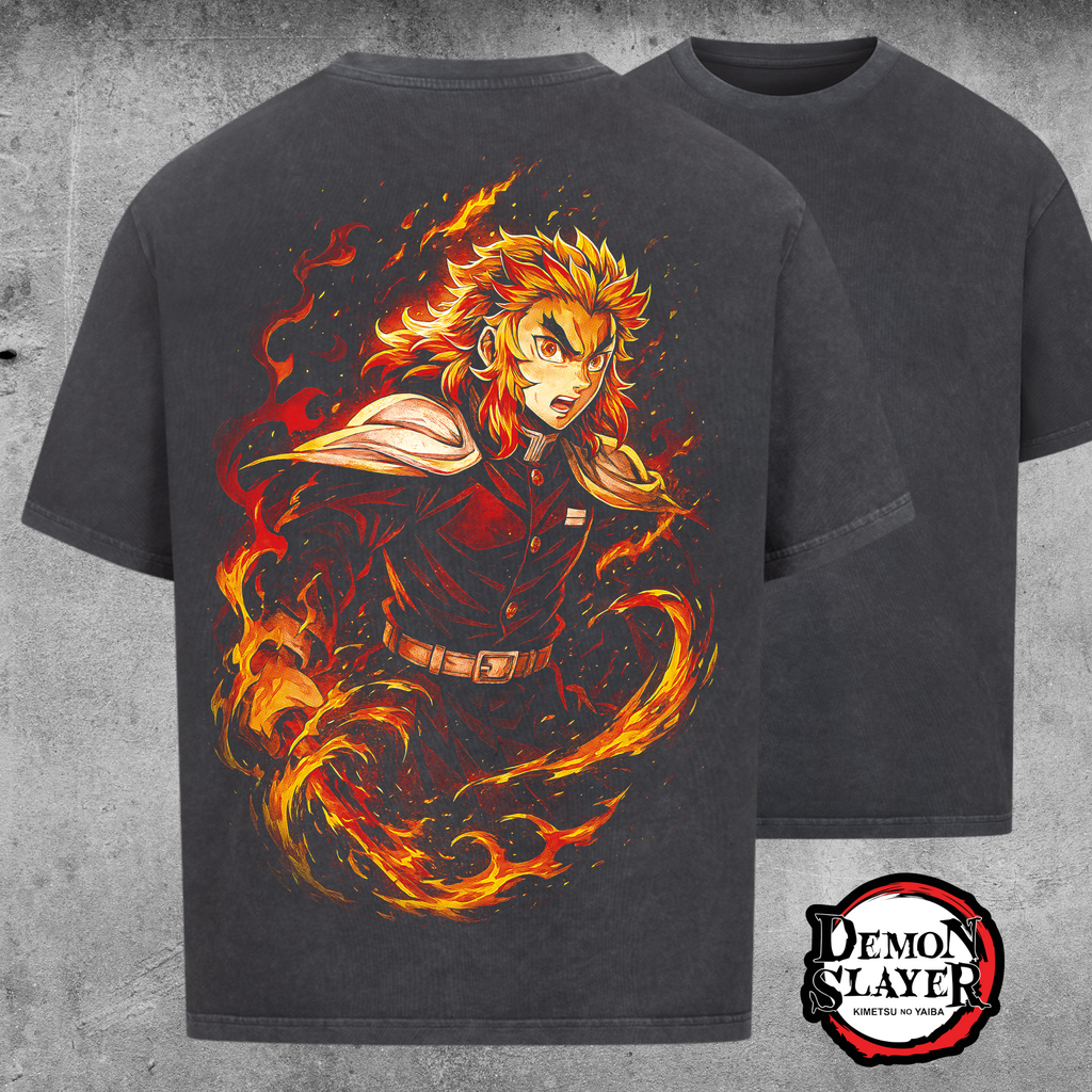 Kyojuro Rengoku Flame Edition - Oversized Shirt