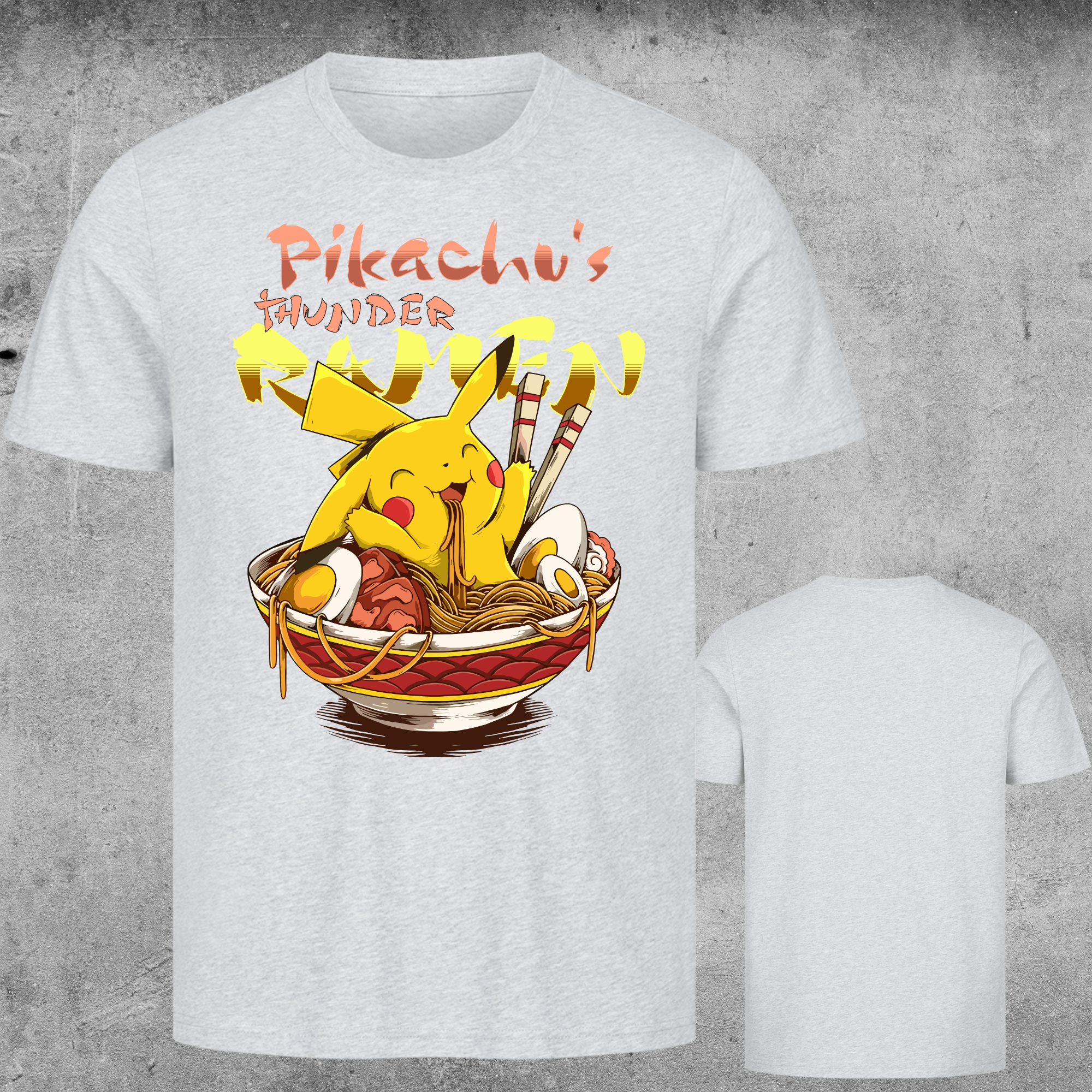 Pikachu Thunder Ramen – Fan-Design T-Shirt