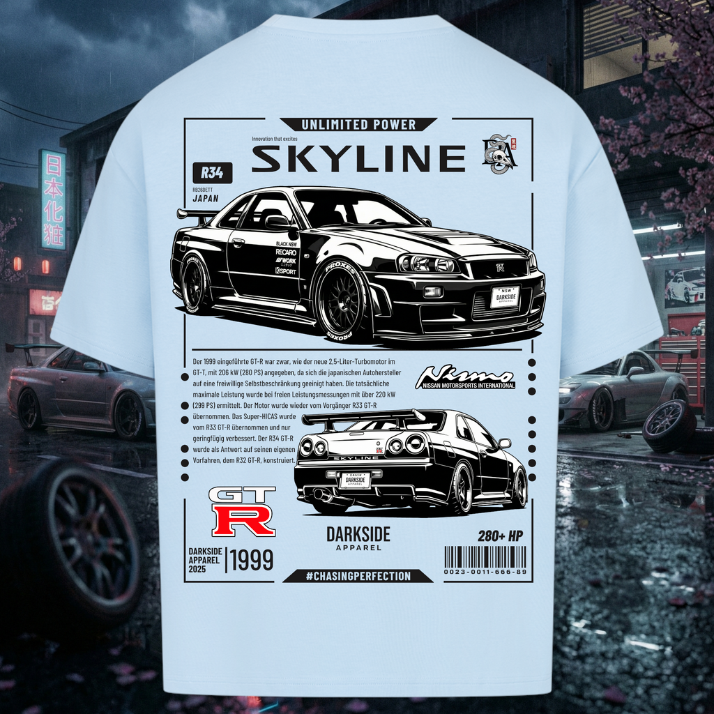 Skyline R34 Edition - Chemise oversize premium