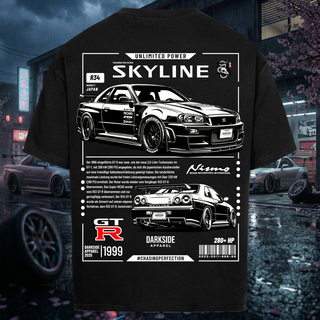 Skyline R34 Edition - Chemise oversize premium