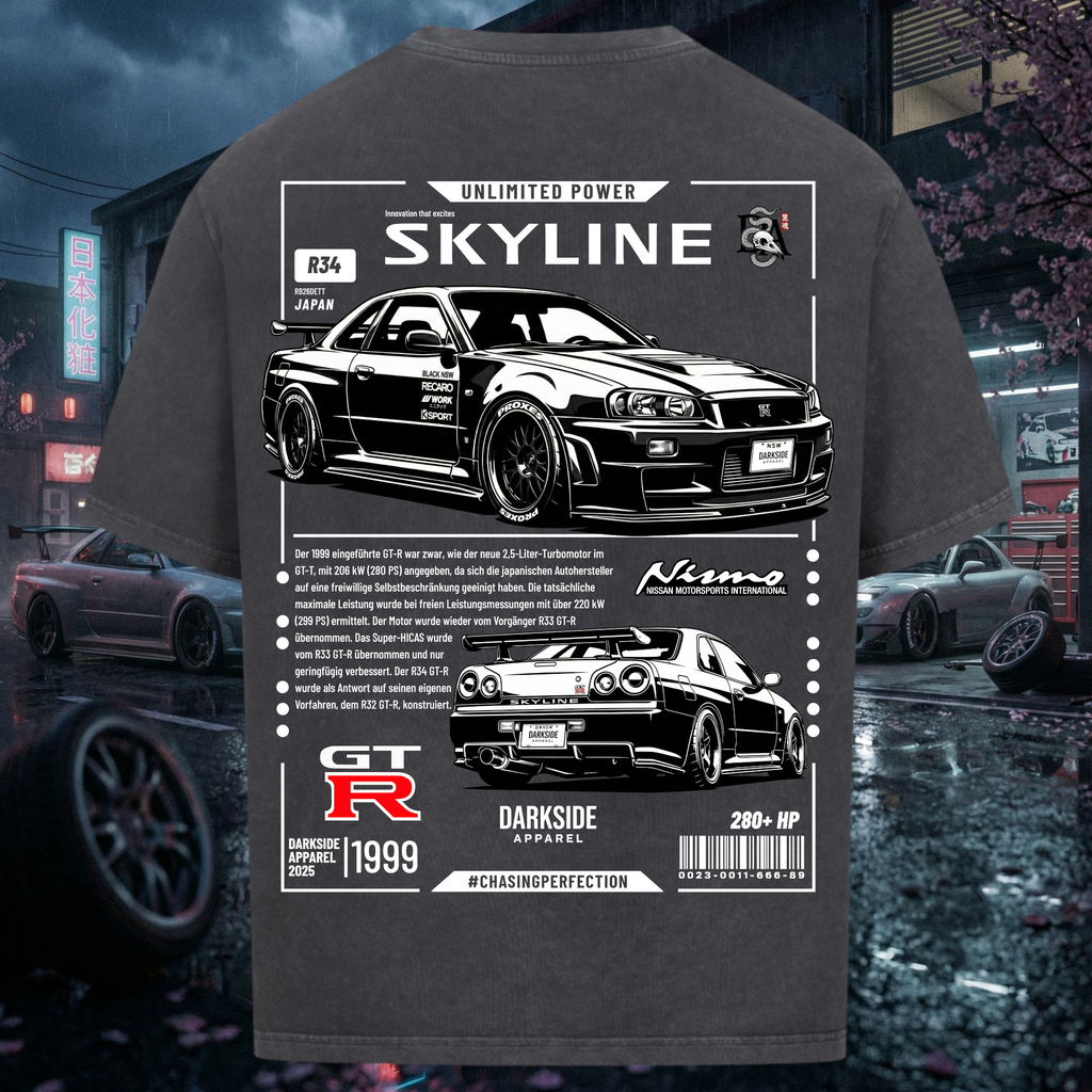 Skyline R34 Edition - Chemise oversize premium
