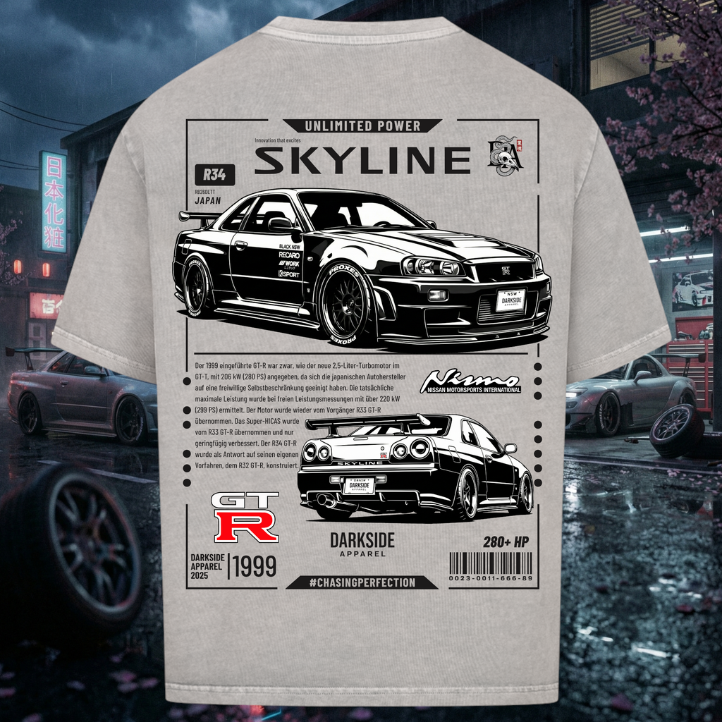 Skyline R34 Edition - Chemise oversize premium