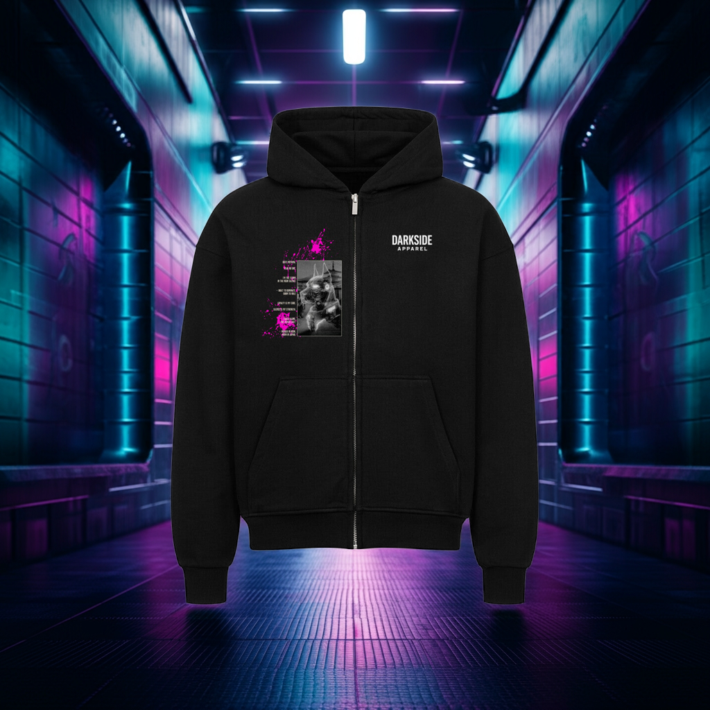 Heavy Zip Hoodie - 30th Century A.D. – THE DOGS PROPHECY (430 GSM)