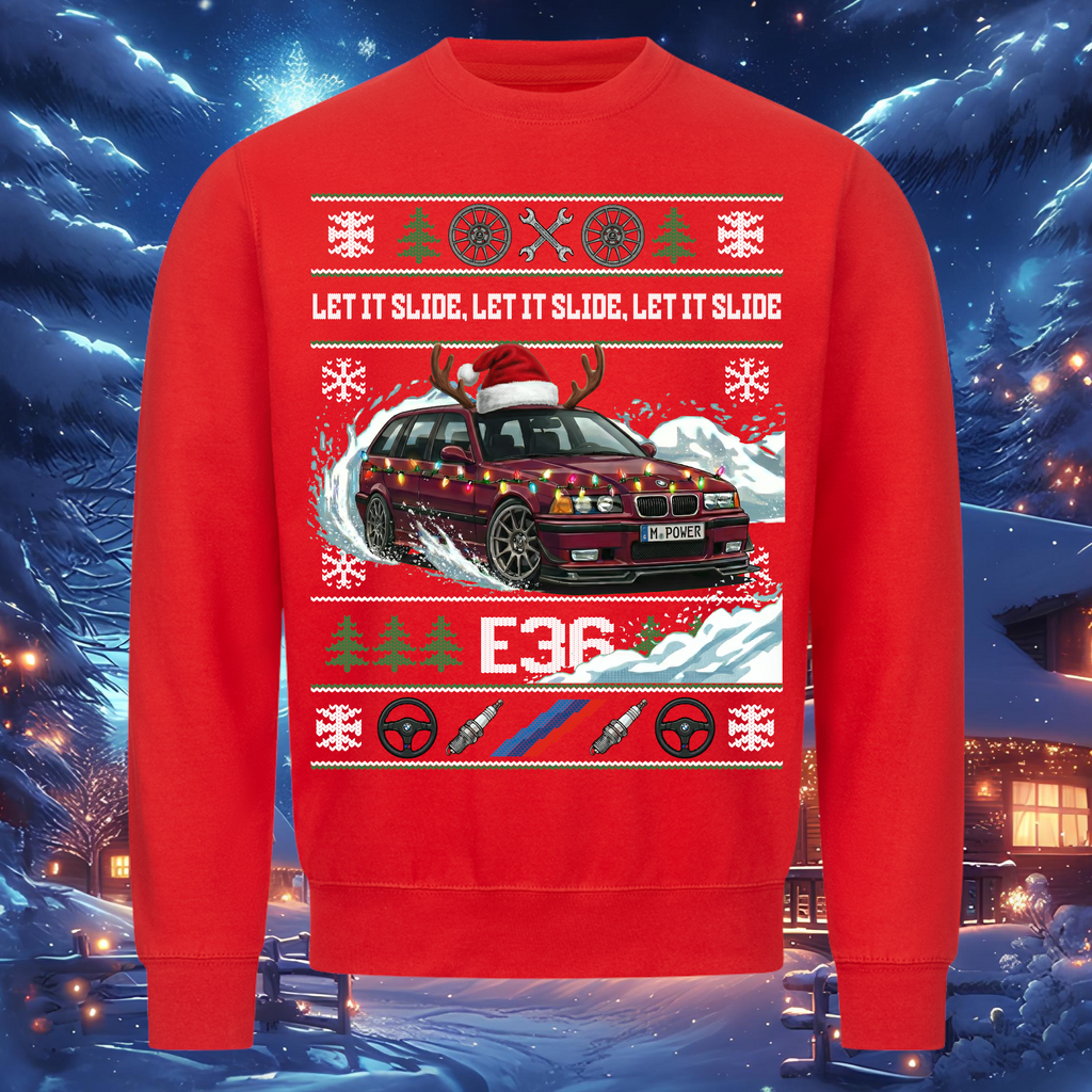E36 M3 Touring - LET IT SLIDE - Christmas sweatshirt
