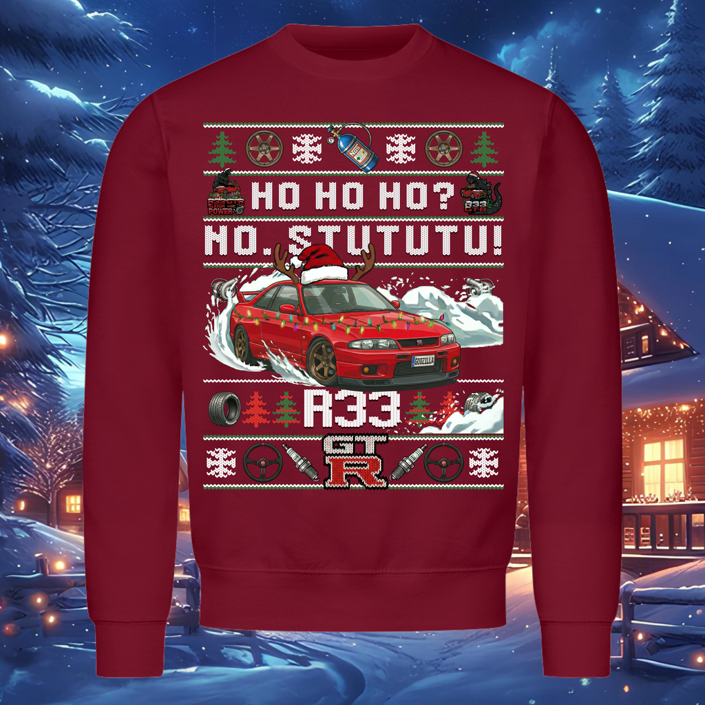 R33 GT-R Skyline - NO. STUTUTU! - Weihnachts-Sweatshirt