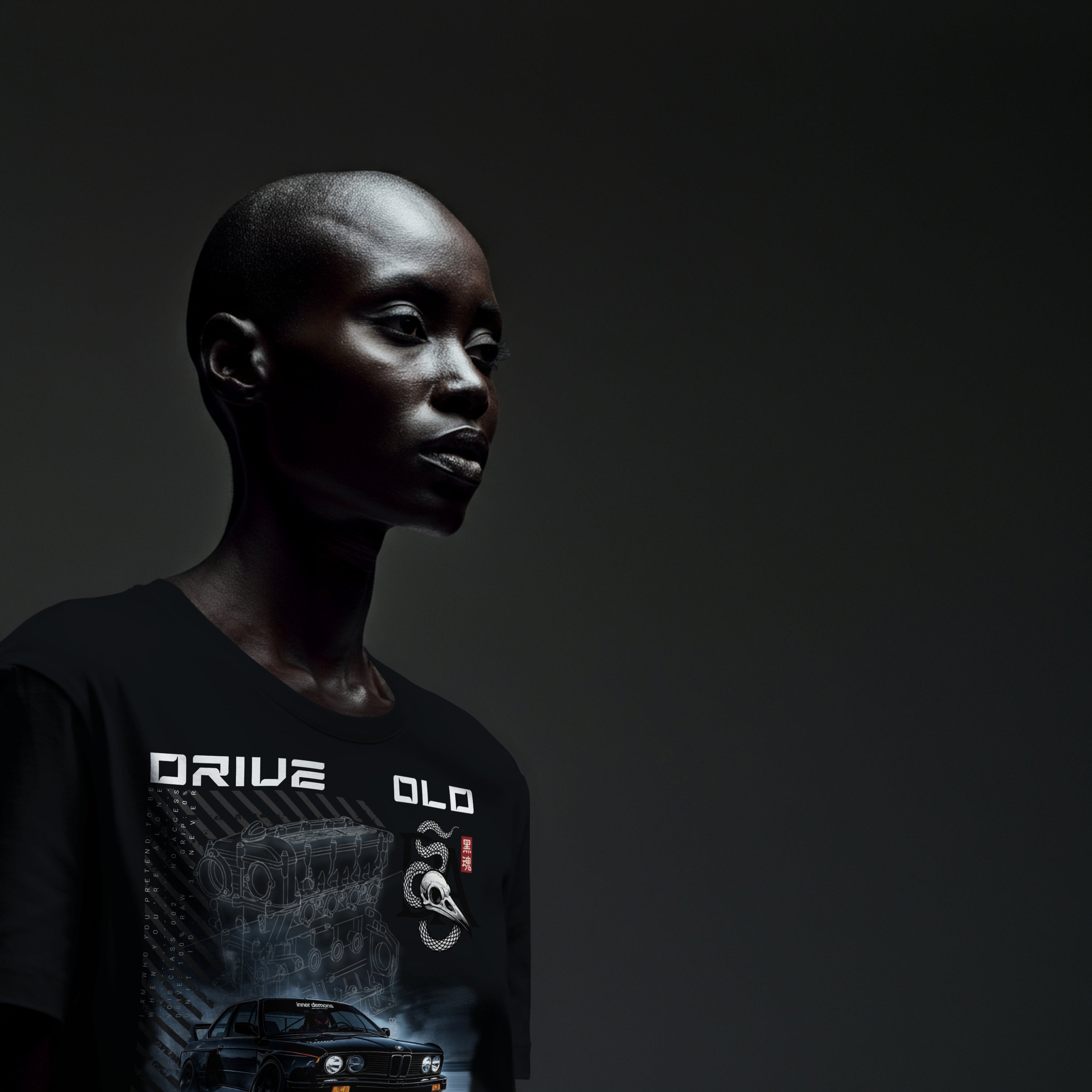 Drive Old Drift Harder - Oversized T-Shirt (240GSM)