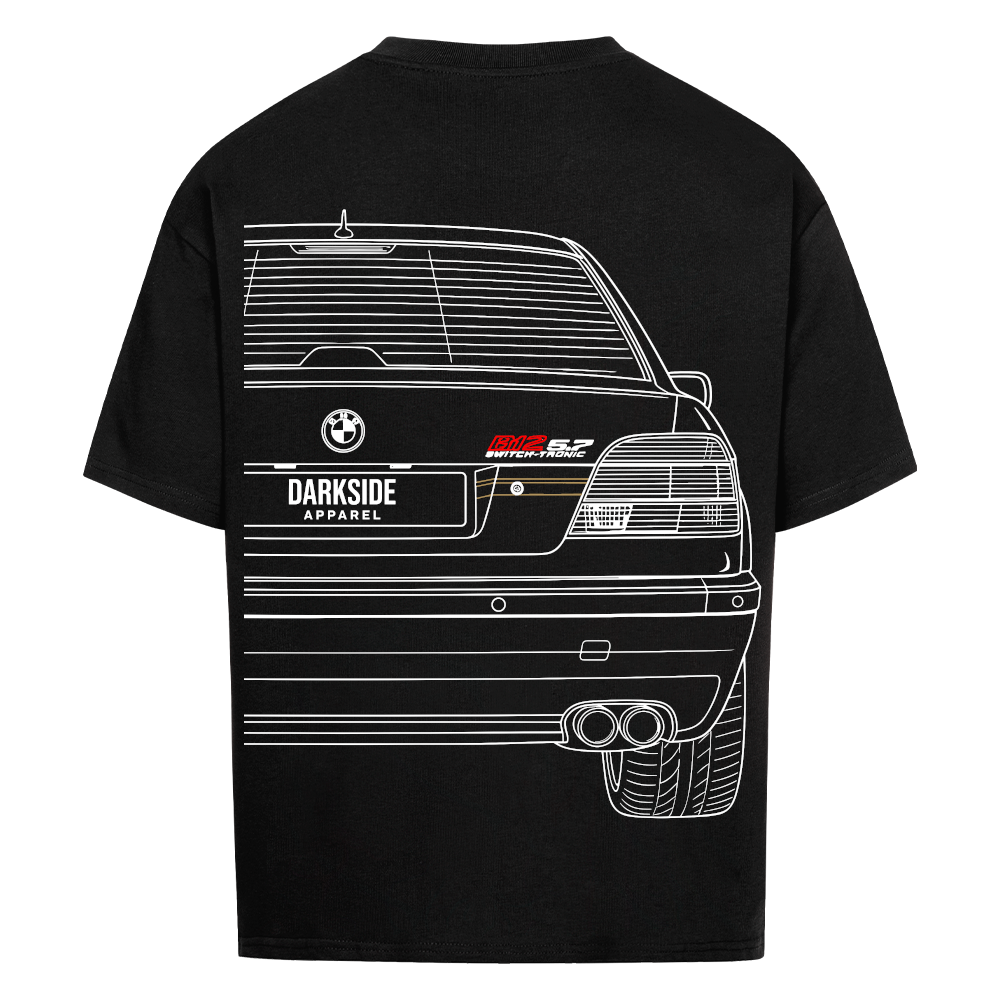 E38 Alpina B12 Front + Rear View - Oversized Shirt unisex