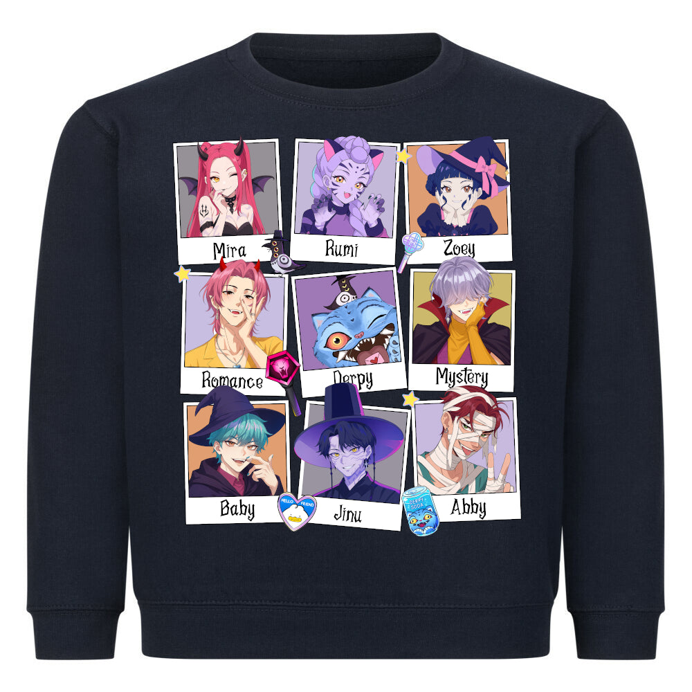 💫 Kinder-Sweater „Character Squad“ – Bunt, gemütlich & voller Persönlichkeit