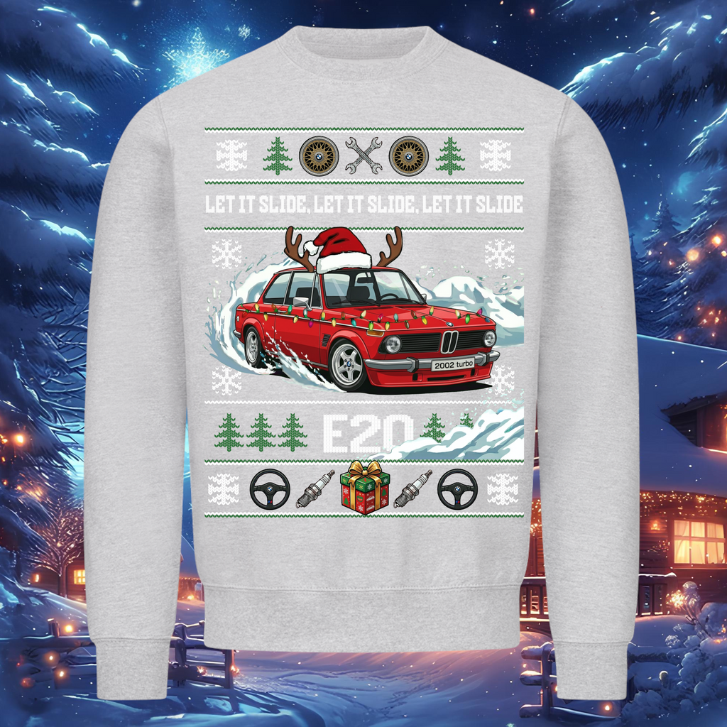 E20 - 2002 Turbo - LET IT SLIDE - Christmas Sweatshirt