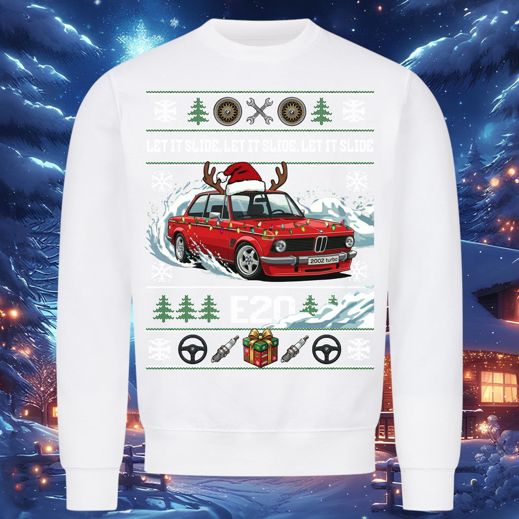E20 - 2002 Turbo - LET IT SLIDE - Christmas Sweatshirt