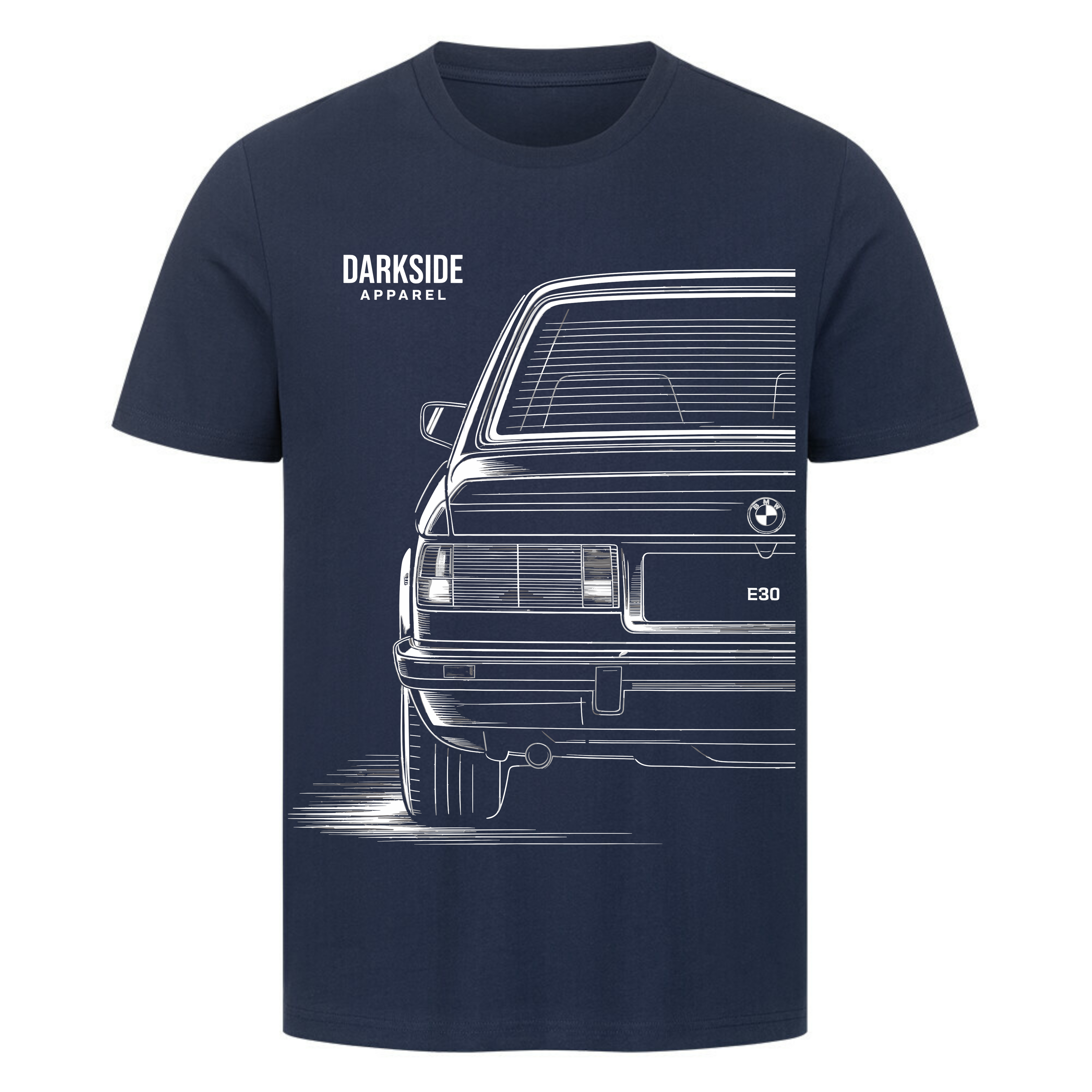 E30 Rear View - Classic Never Dies - Premium Shirt unisex