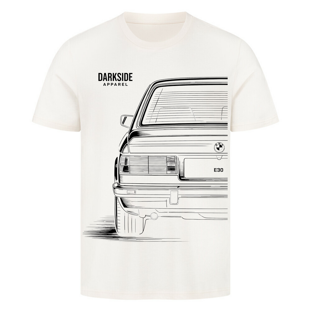 E30 Rear View - Classic Never Dies - Premium Shirt unisex