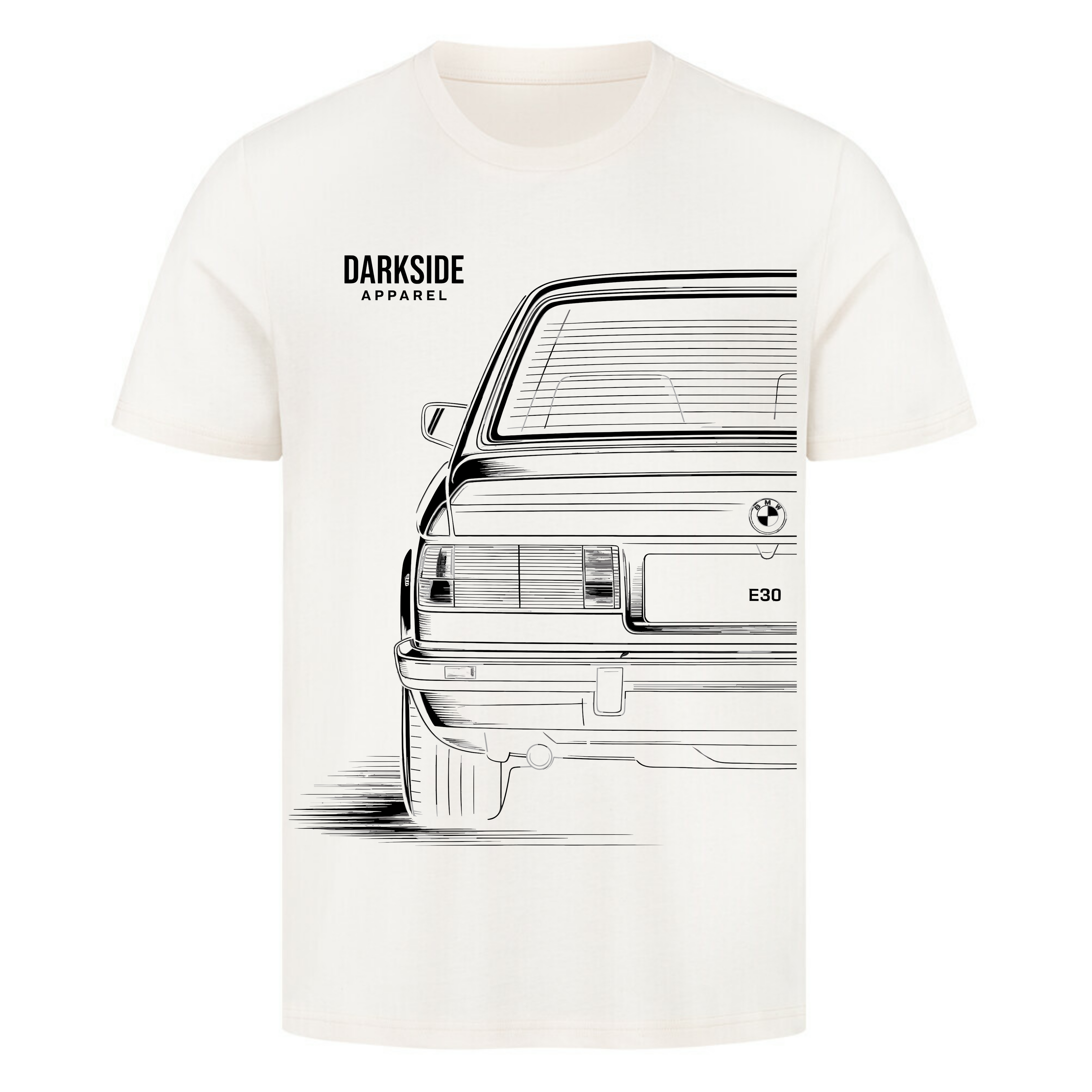 E30 Rear View - Classic Never Dies - Premium Shirt unisex