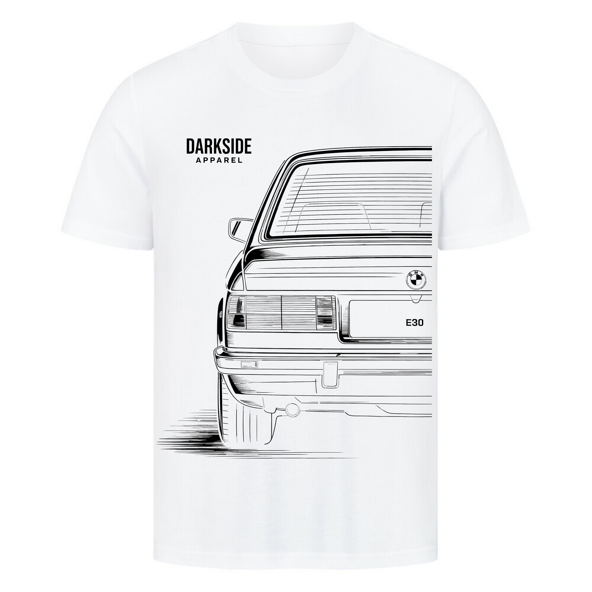 E30 Rear View - Classic Never Dies - Premium Shirt unisex