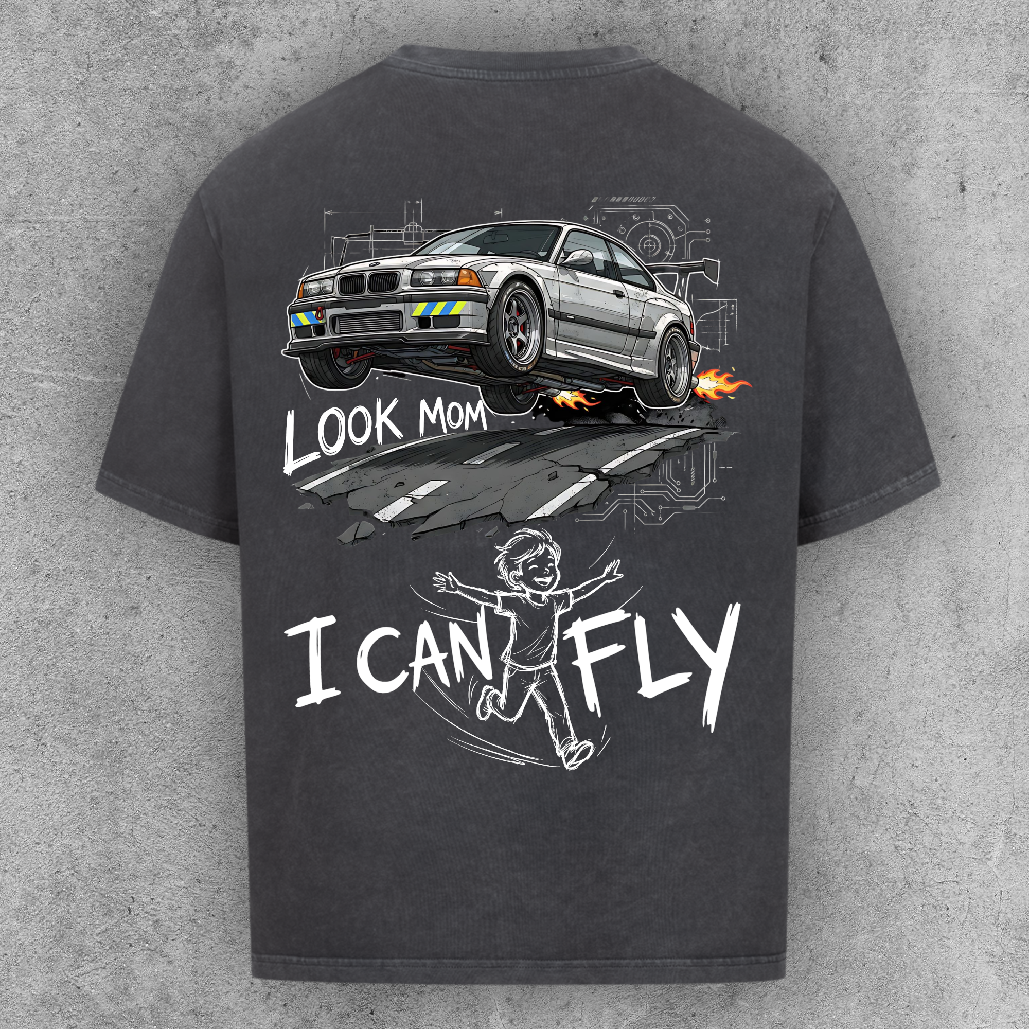 Look Mom I can Fly e36 Edition - Oversized Shirt